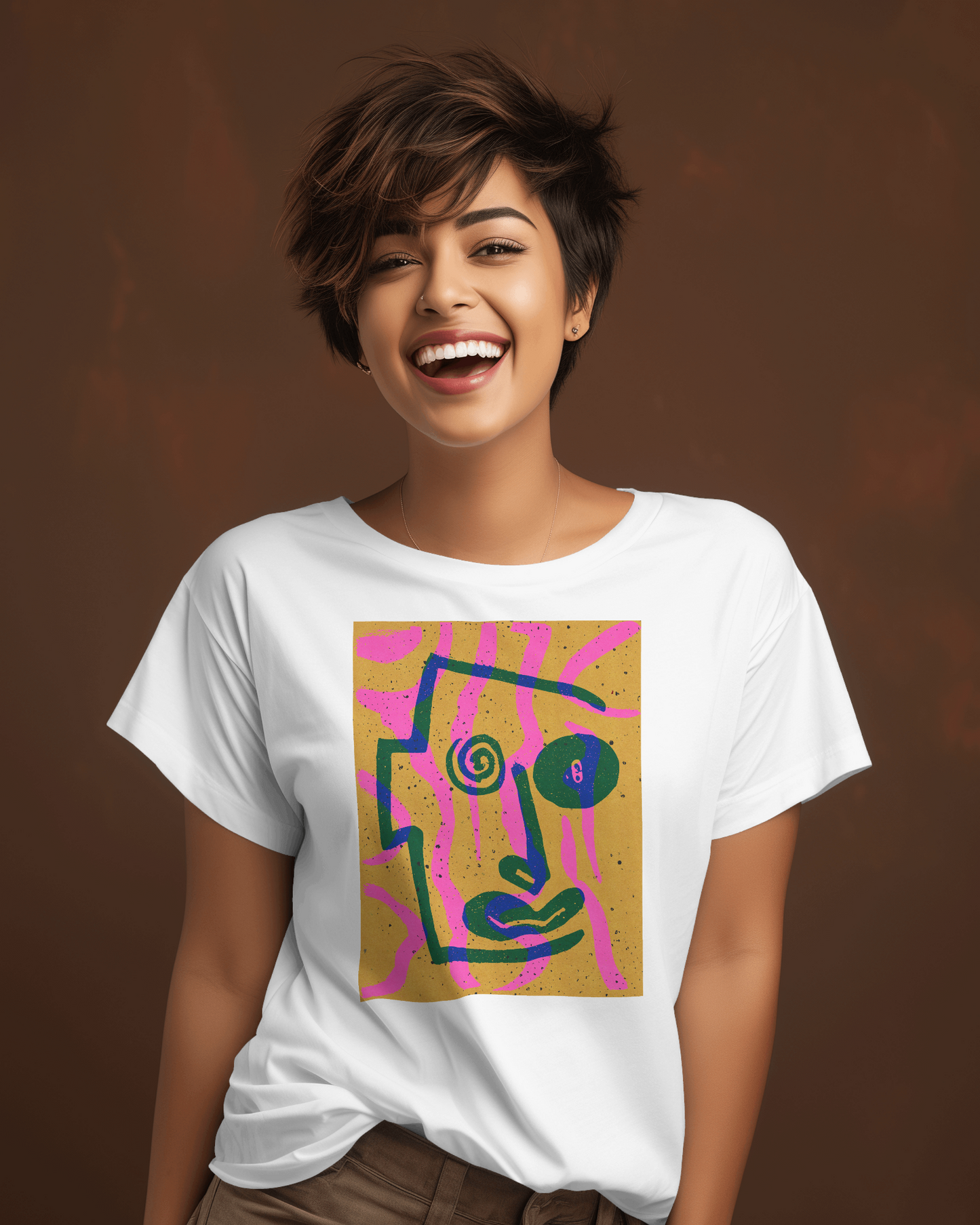 Abstract Art Graphic Tee - Vibrant Unisex Jersey Short Sleeve T-Shirt