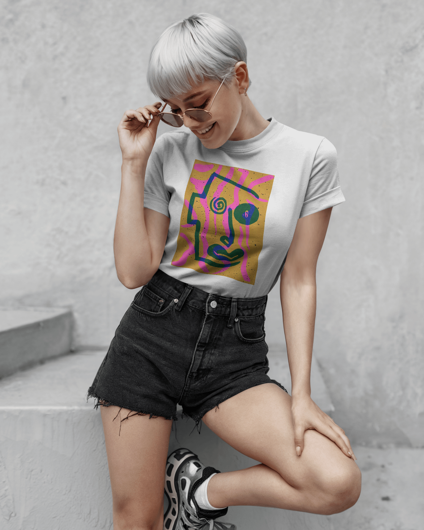 Abstract Art Graphic Tee - Vibrant Unisex Jersey Short Sleeve T-Shirt