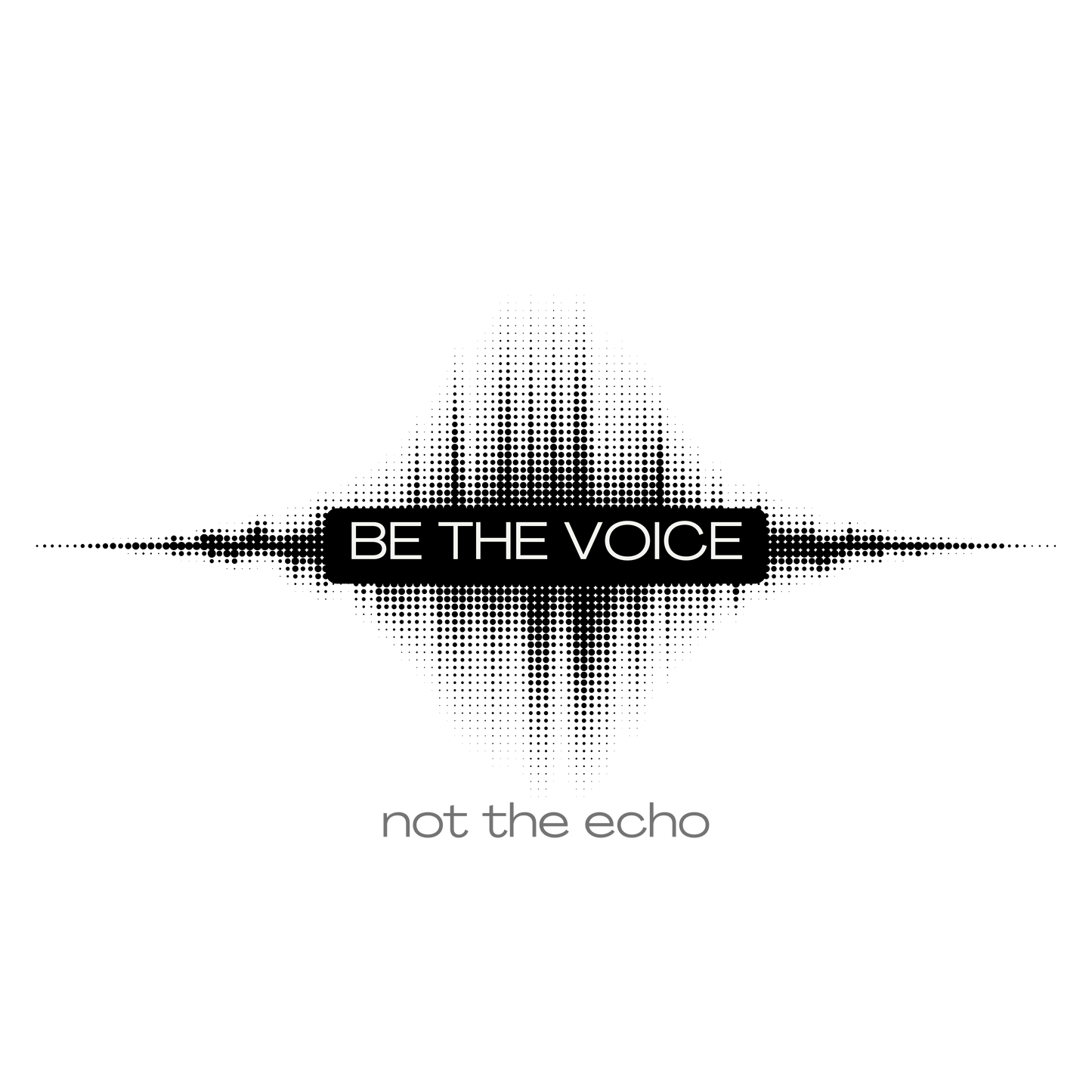 Be the Voice Men's Tee, Motivation T-Shirt, Inspirational Gift, Music Lover Apparel, Graphic Tee for Everyday Wear, Unique Statement Shirt
