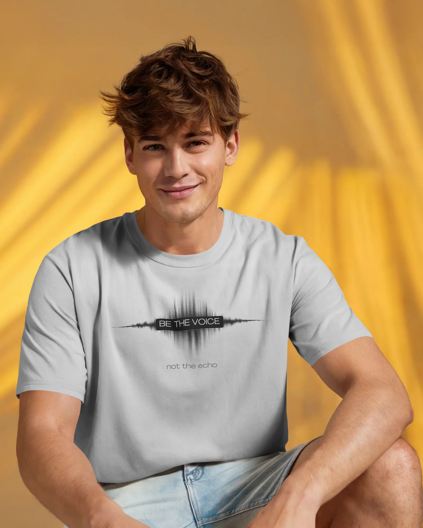 Be the Voice Men's Tee, Motivation T-Shirt, Inspirational Gift, Music Lover Apparel, Graphic Tee for Everyday Wear, Unique Statement Shirt