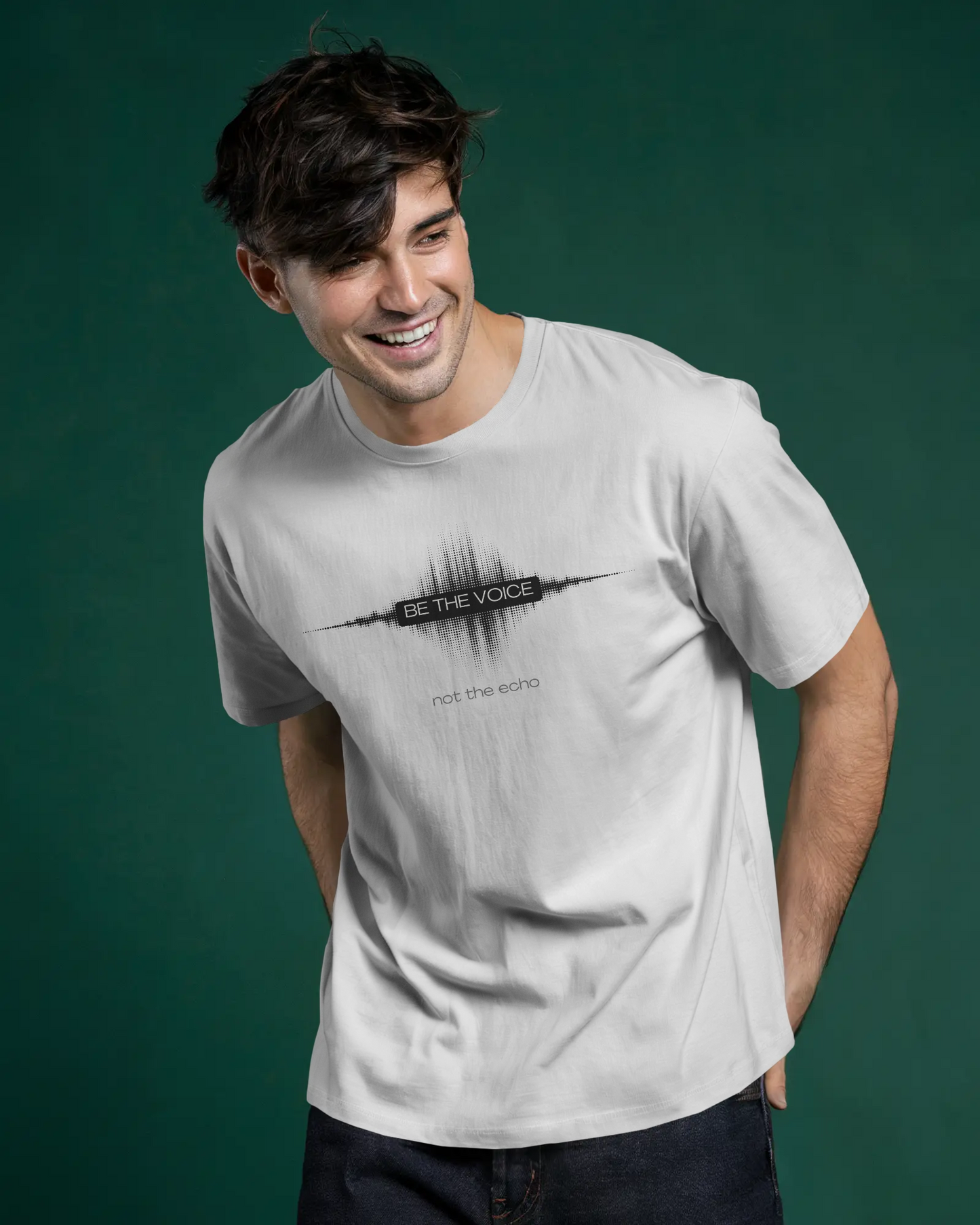 Be the Voice Men's Tee, Motivation T-Shirt, Inspirational Gift, Music Lover Apparel, Graphic Tee for Everyday Wear, Unique Statement Shirt