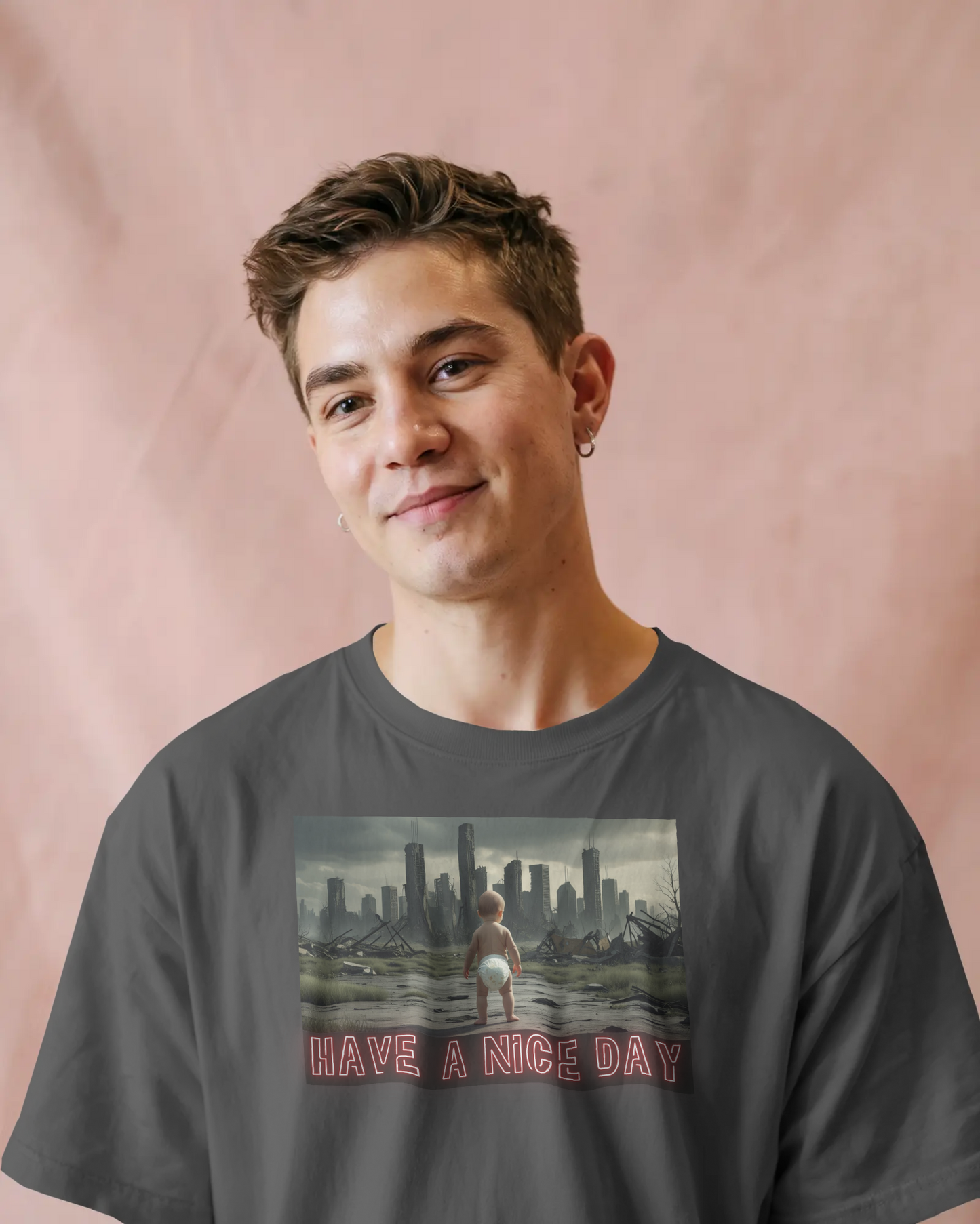 Graphic T-Shirt - Have a Nice Day, Post Apocalyptic Baby