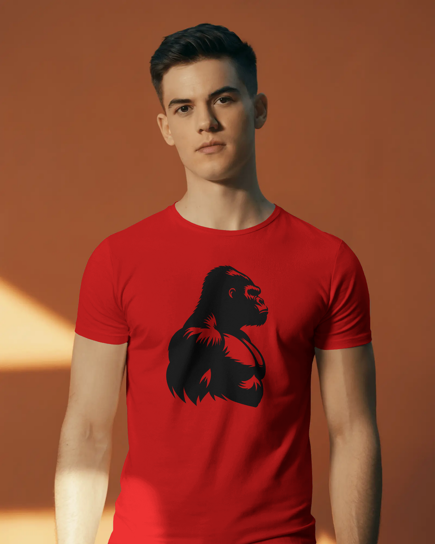 Gorilla Strength T-Shirt - Bold Graphic Tee for Fitness, Animal Lovers, Gym Wear, Unique Gift, Motivation Apparel