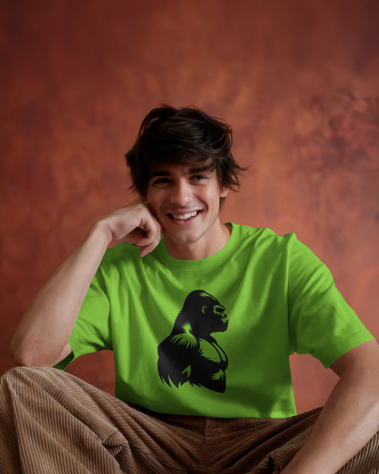 Gorilla Strength T-Shirt - Bold Graphic Tee for Fitness, Animal Lovers, Gym Wear, Unique Gift, Motivation Apparel