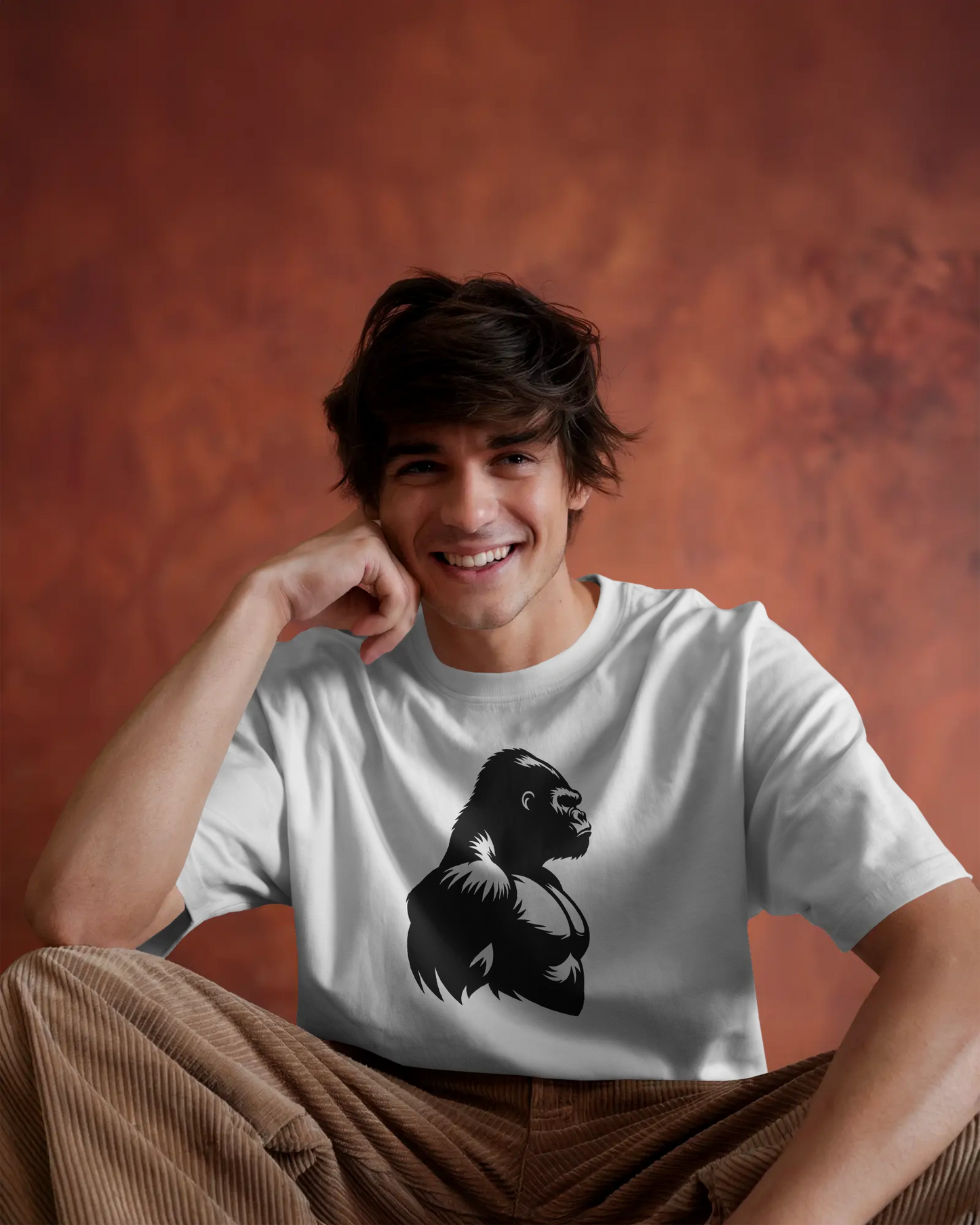 Gorilla Strength T-Shirt - Bold Graphic Tee for Fitness, Animal Lovers, Gym Wear, Unique Gift, Motivation Apparel