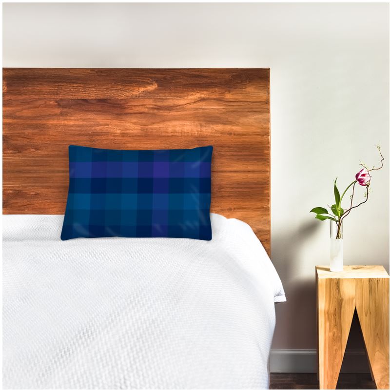 Premium Silk Pillow Case - Midnight Plaid