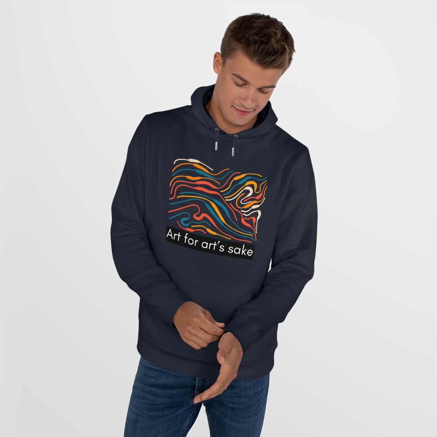 King Hooded Sweatshirt - Artistic Vibes for Creatives