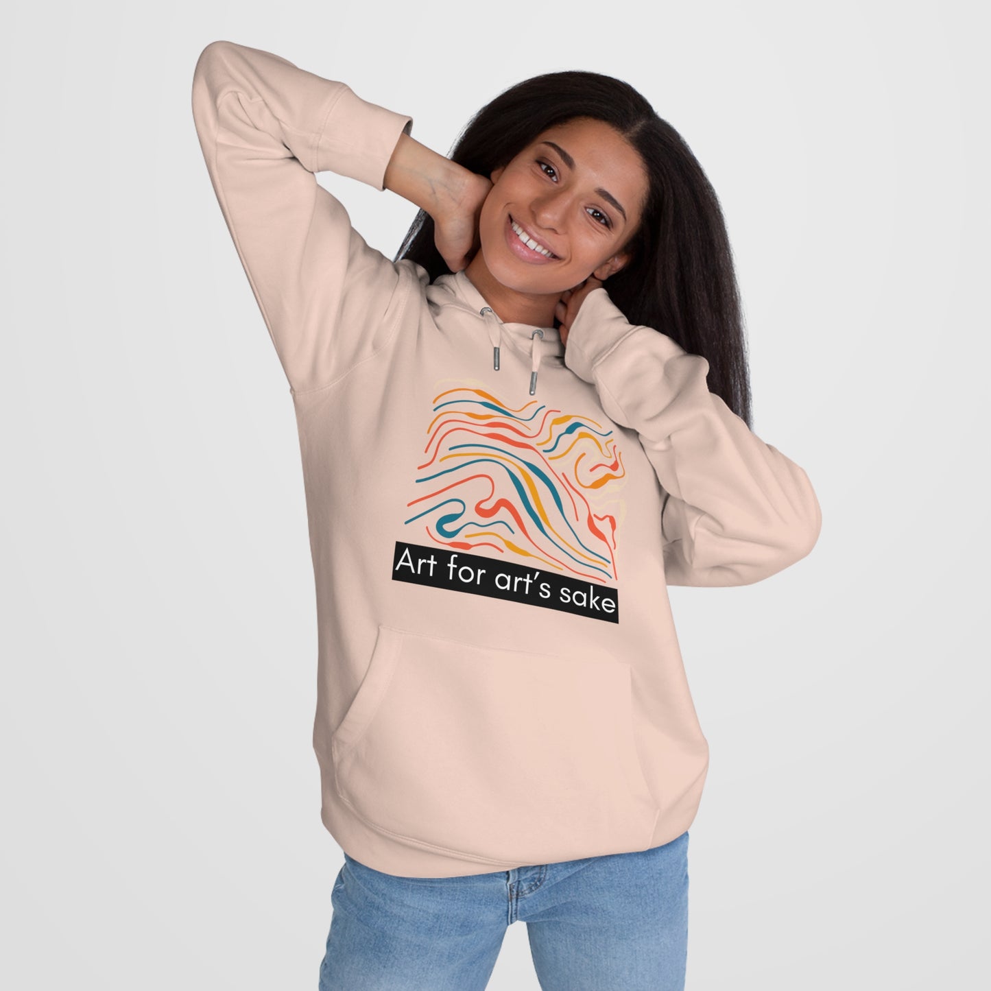 King Hooded Sweatshirt - Artistic Vibes for Creatives