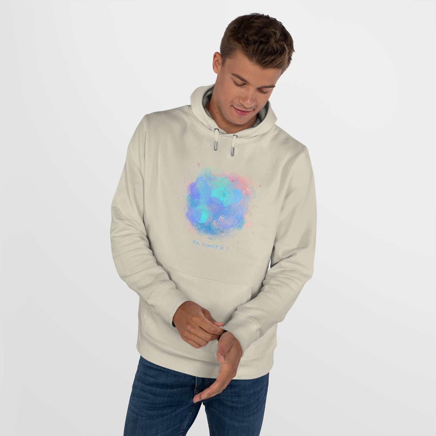 Me, Myself & I King Hooded Sweatshirt - Cozy Art Hoodie for Self-Love and Reflection