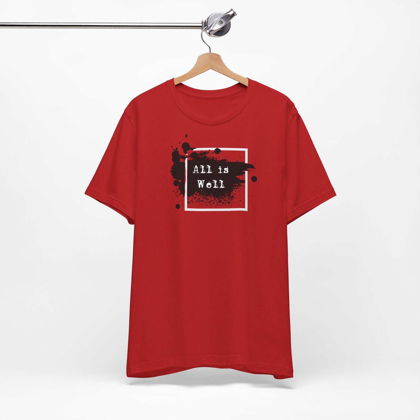 Afferming Quote "All is Well" Graphic Tee