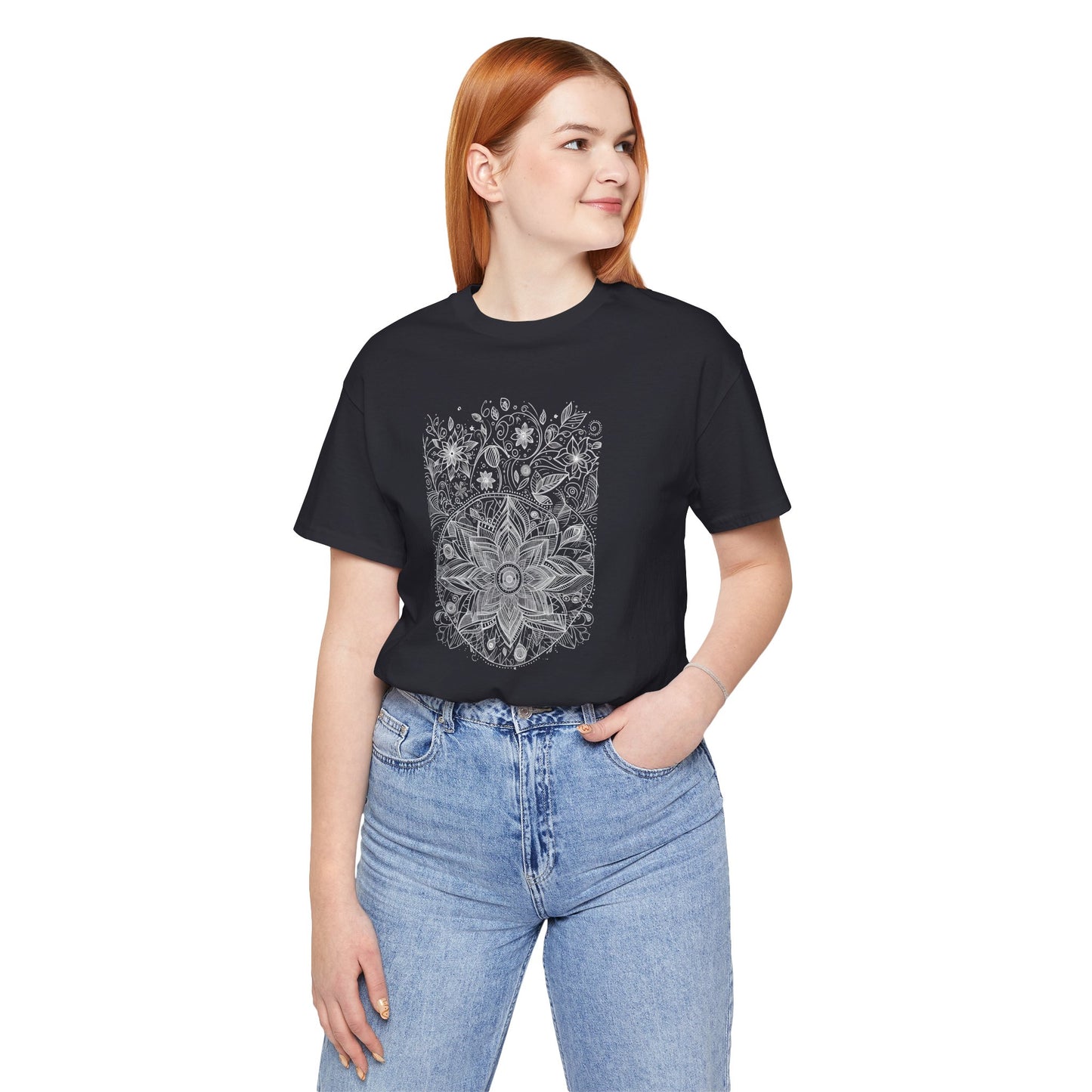 Unisex Mandala Tee, Tee shirt, T shirt, Unisex, Graphic Tee, Boho Chic