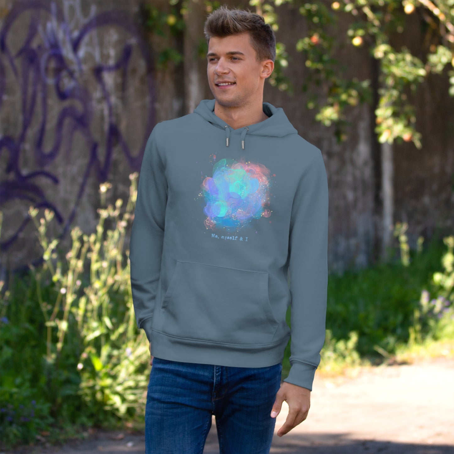 Me, Myself & I King Hooded Sweatshirt - Cozy Art Hoodie for Self-Love and Reflection