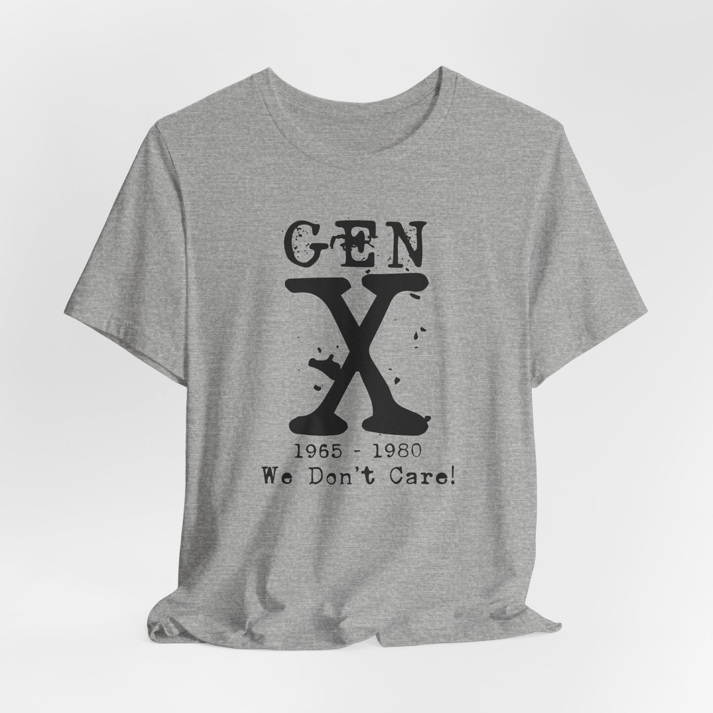 Gen X Unisex Short Sleeve Tee - Retro Style 1965-1980 Graphic Shirt