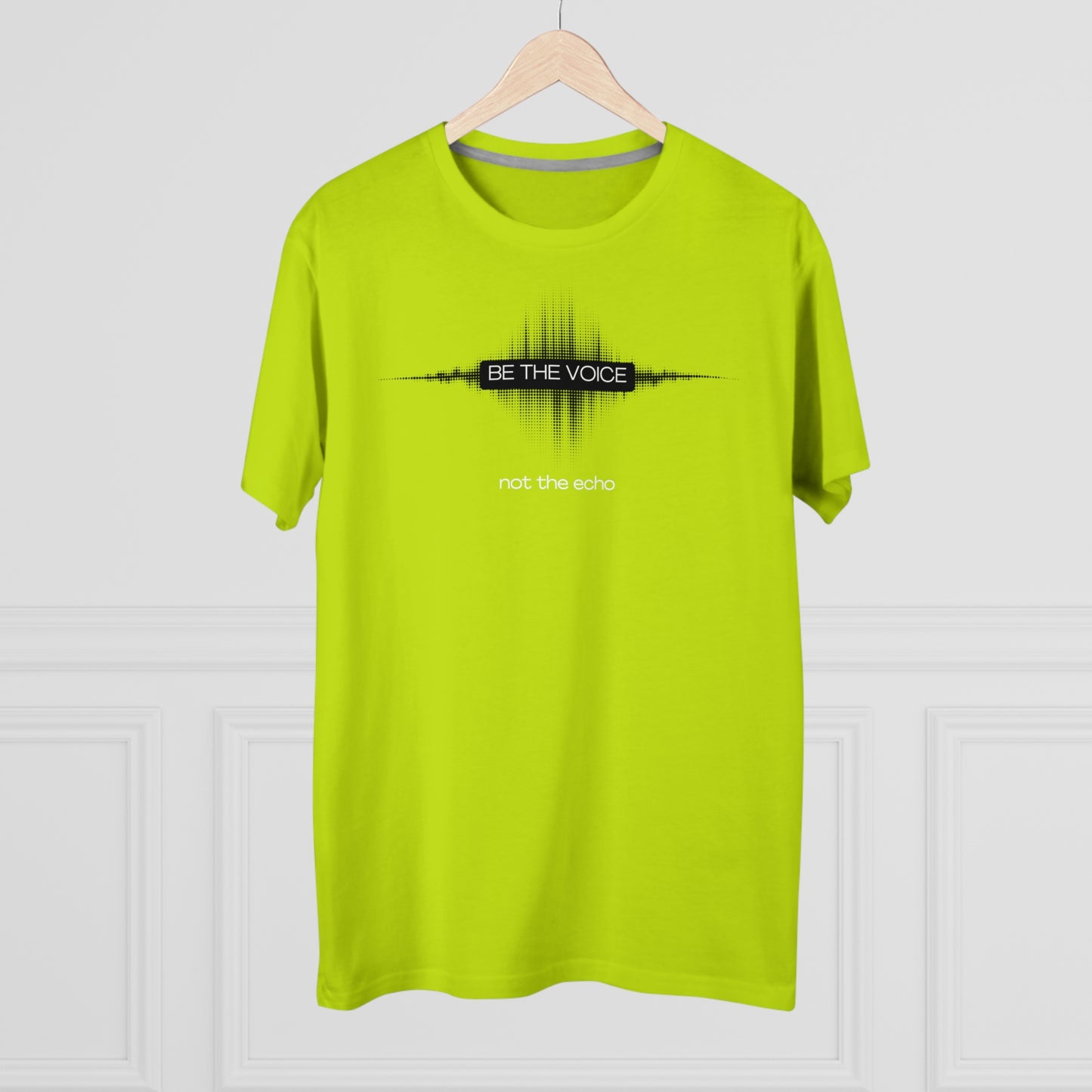 Be the Voice Men's Tee, Motivation T-Shirt, Inspirational Gift, Music Lover Apparel, Graphic Tee for Everyday Wear, Unique Statement Shirt
