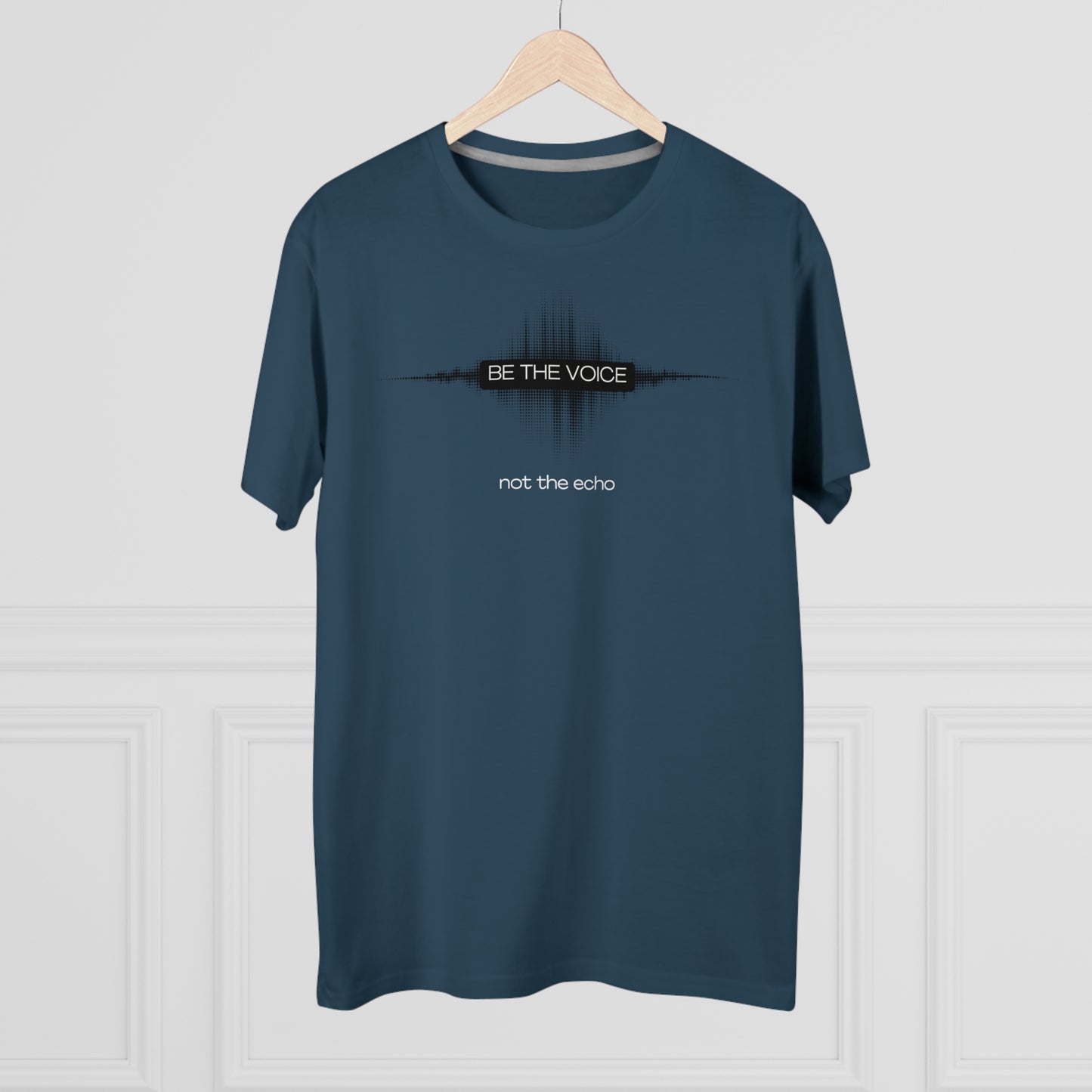 Be the Voice Men's Tee, Motivation T-Shirt, Inspirational Gift, Music Lover Apparel, Graphic Tee for Everyday Wear, Unique Statement Shirt