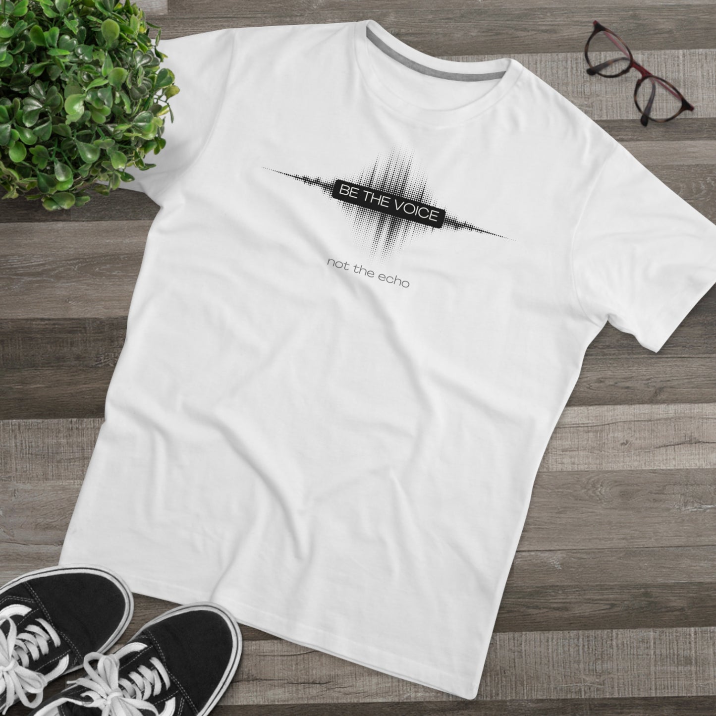 Be the Voice Men's Tee, Motivation T-Shirt, Inspirational Gift, Music Lover Apparel, Graphic Tee for Everyday Wear, Unique Statement Shirt