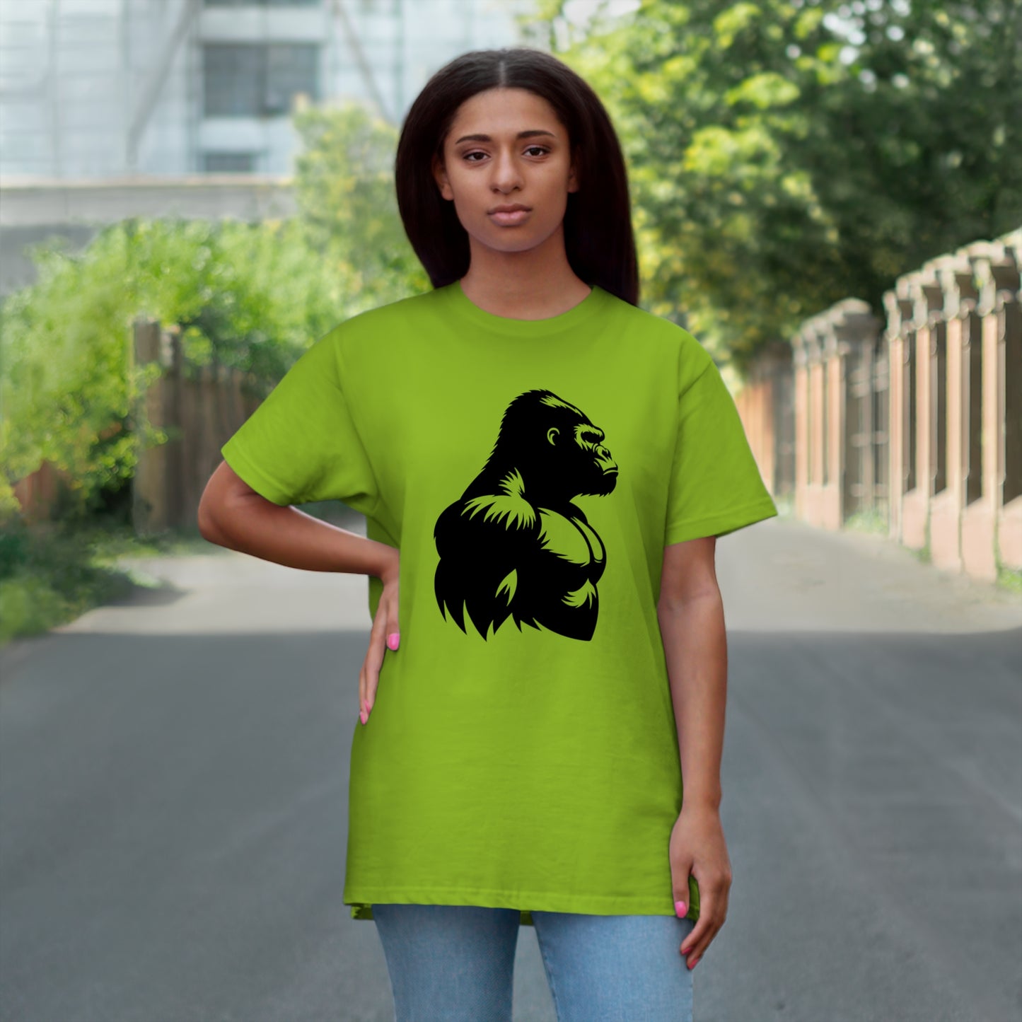Gorilla Strength T-Shirt - Bold Graphic Tee for Fitness, Animal Lovers, Gym Wear, Unique Gift, Motivation Apparel