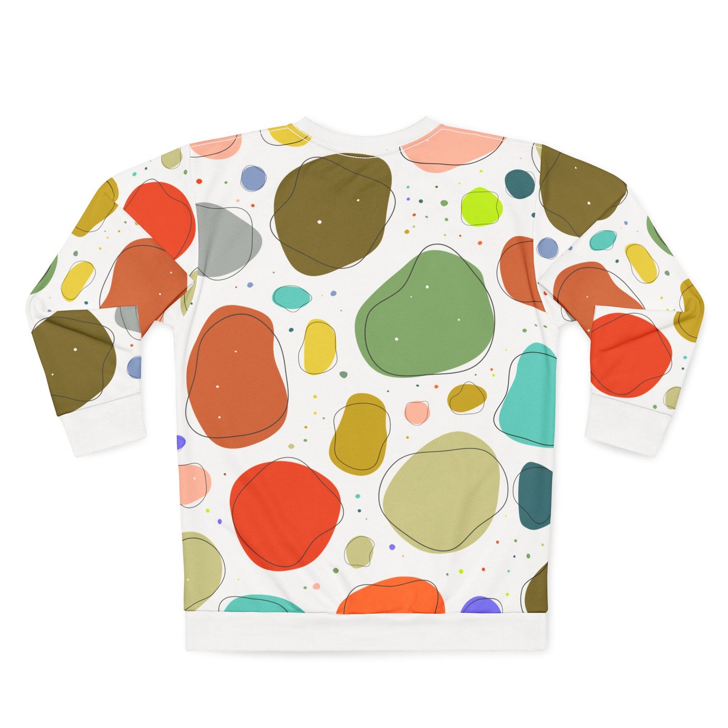 Colorful Abstract Unisex Sweatshirt - Cozy Casual Wear for Art Lovers