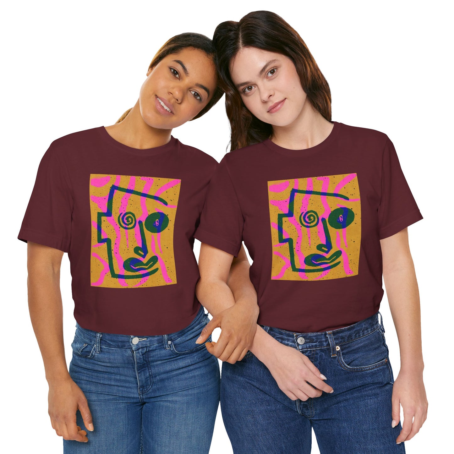 Abstract Art Graphic Tee - Vibrant Unisex Jersey Short Sleeve T-Shirt