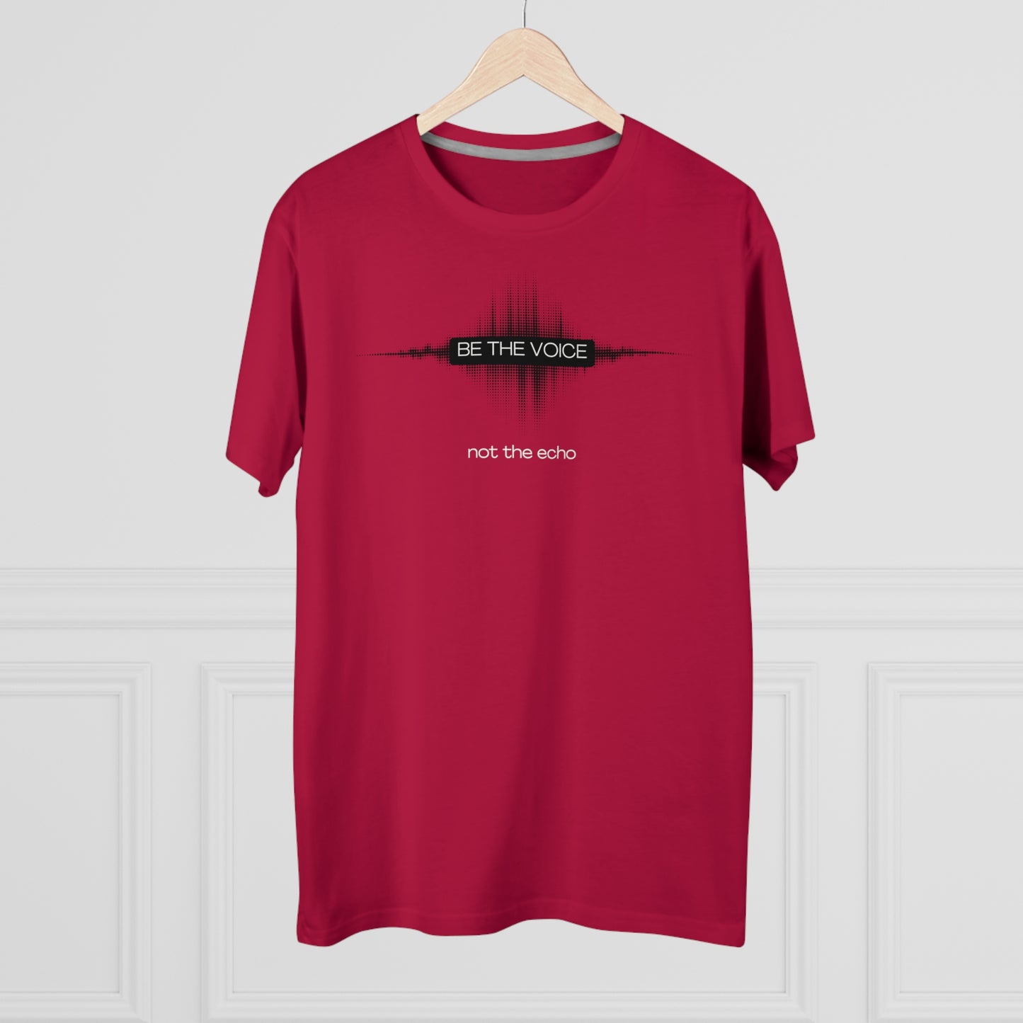 Be the Voice Men's Tee, Motivation T-Shirt, Inspirational Gift, Music Lover Apparel, Graphic Tee for Everyday Wear, Unique Statement Shirt
