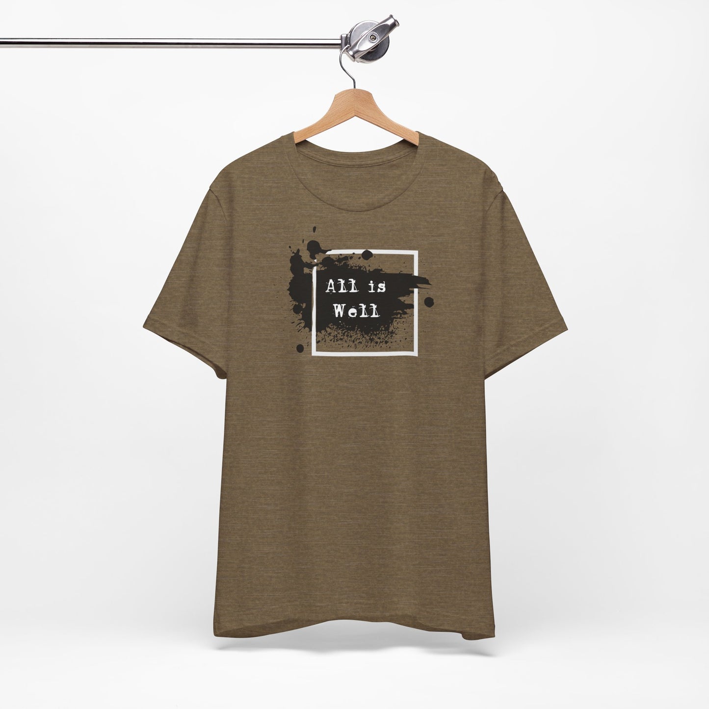 Afferming Quote "All is Well" Graphic Tee