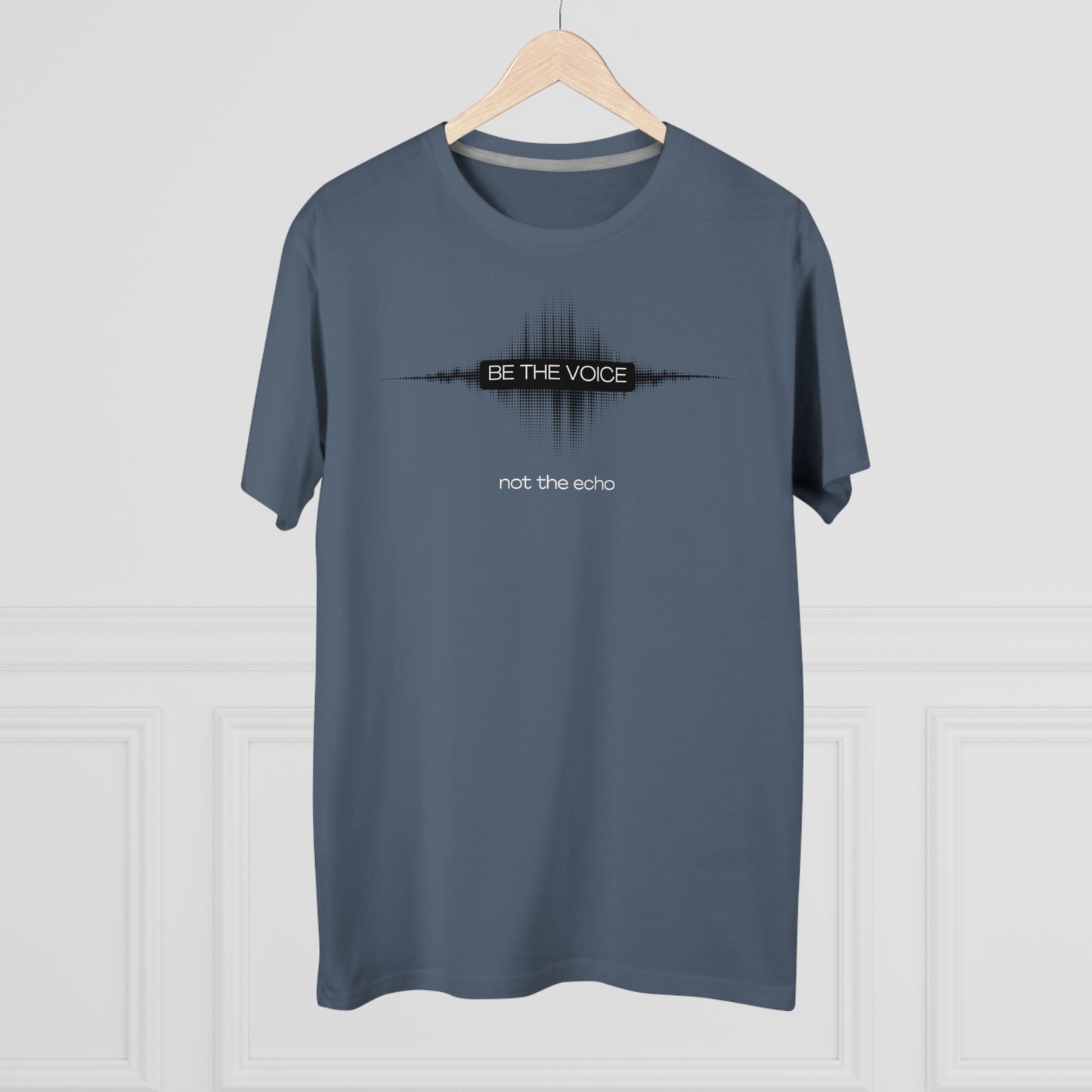 Be the Voice Men's Tee, Motivation T-Shirt, Inspirational Gift, Music Lover Apparel, Graphic Tee for Everyday Wear, Unique Statement Shirt
