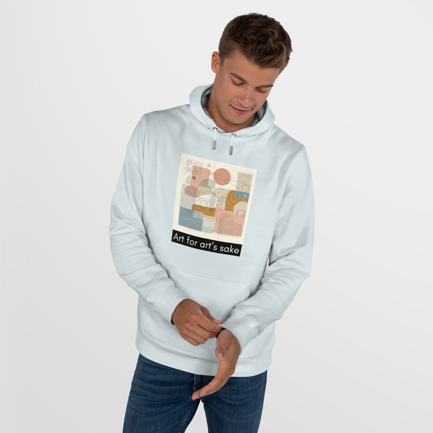 Art for Art's Sake King Hooded Sweatshirt - Cozy Artistic Fashion for Creatives