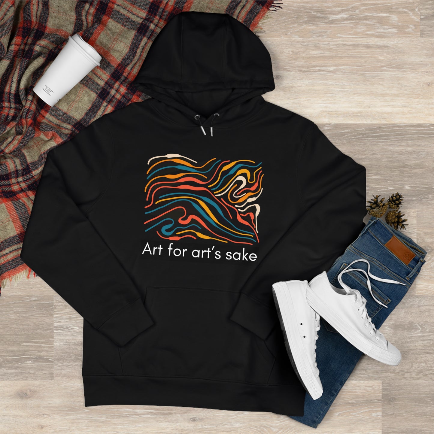 King Hooded Sweatshirt - Artistic Vibes for Creatives