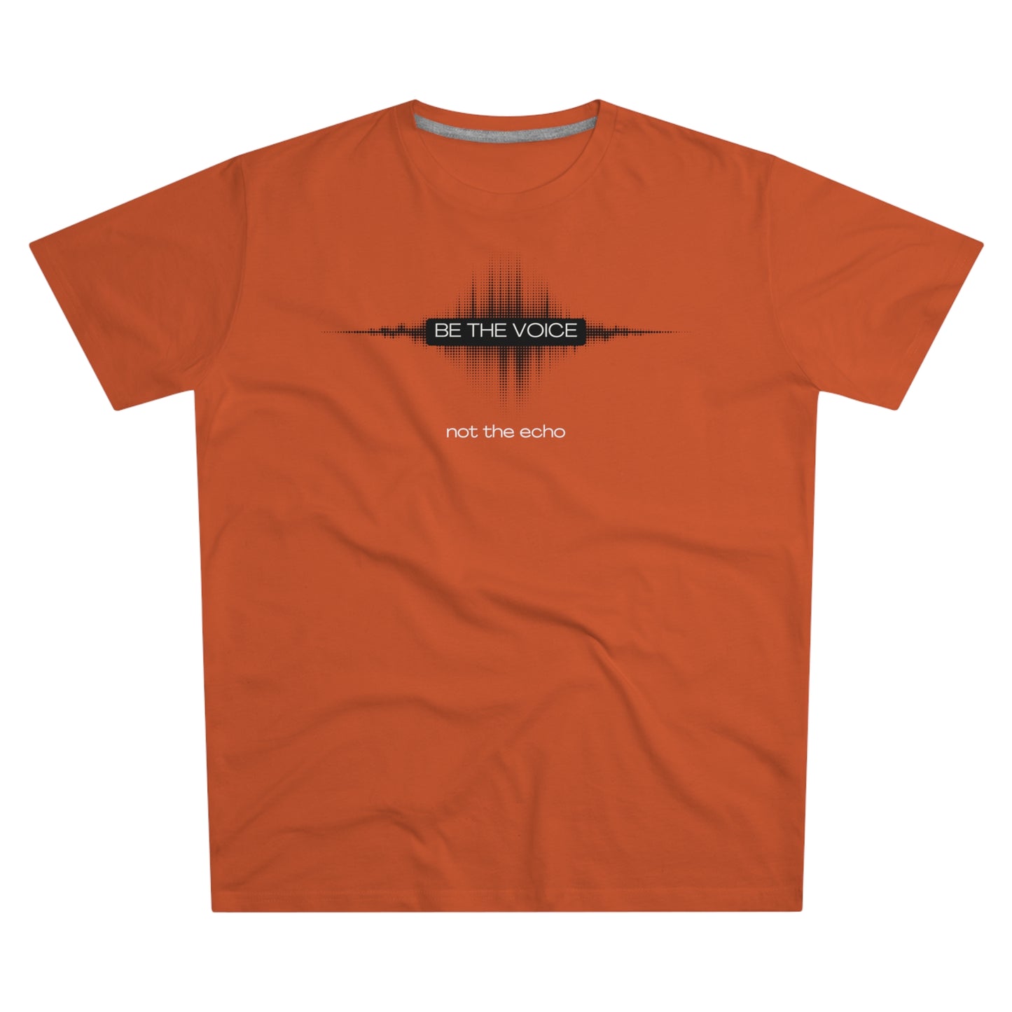 Be the Voice Men's Tee, Motivation T-Shirt, Inspirational Gift, Music Lover Apparel, Graphic Tee for Everyday Wear, Unique Statement Shirt