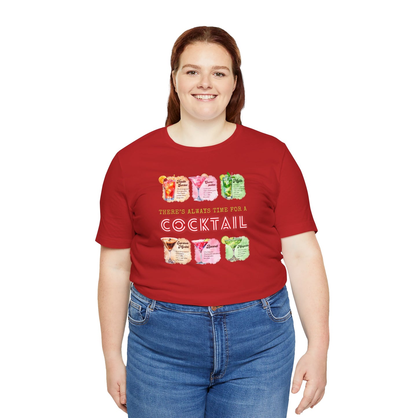Cocktail Recipe Unisex Short Sleeve Tee - Perfect for Parties and Summer Fun!