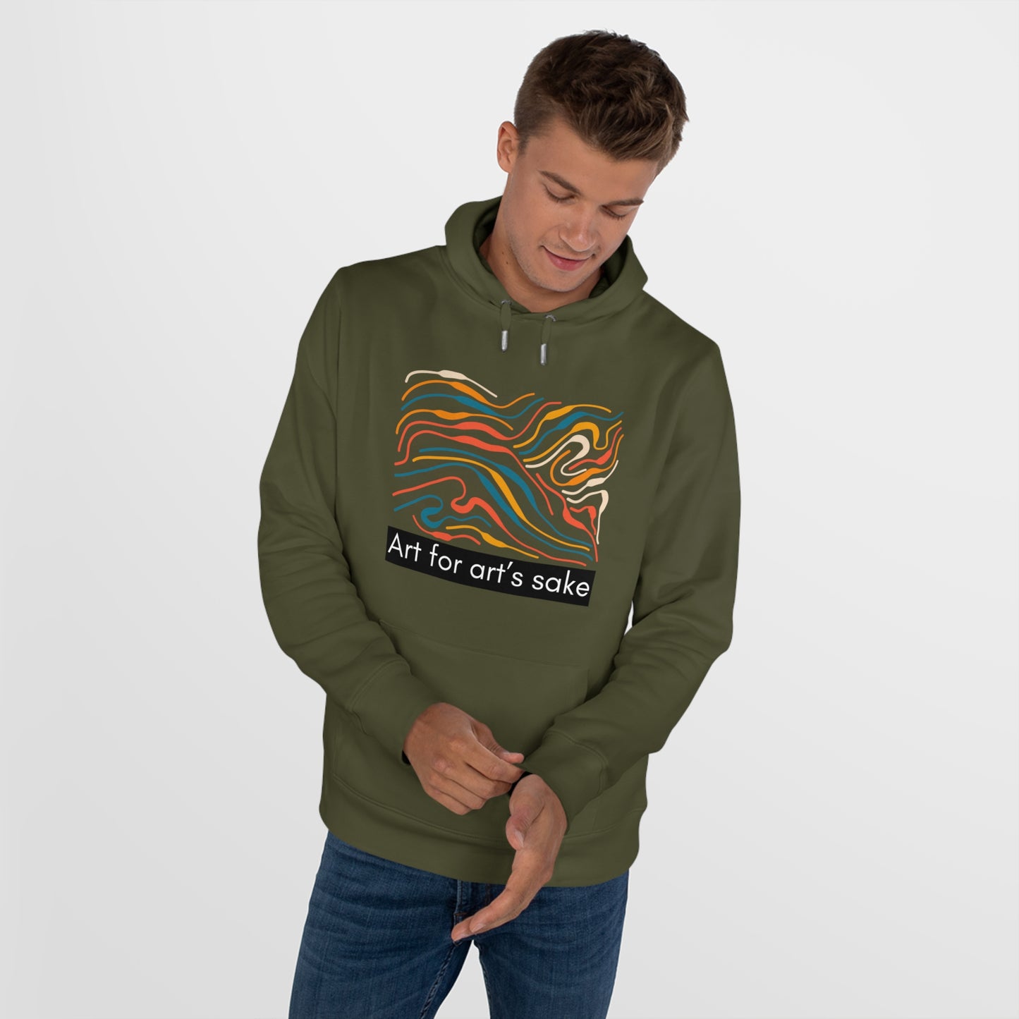 King Hooded Sweatshirt - Artistic Vibes for Creatives