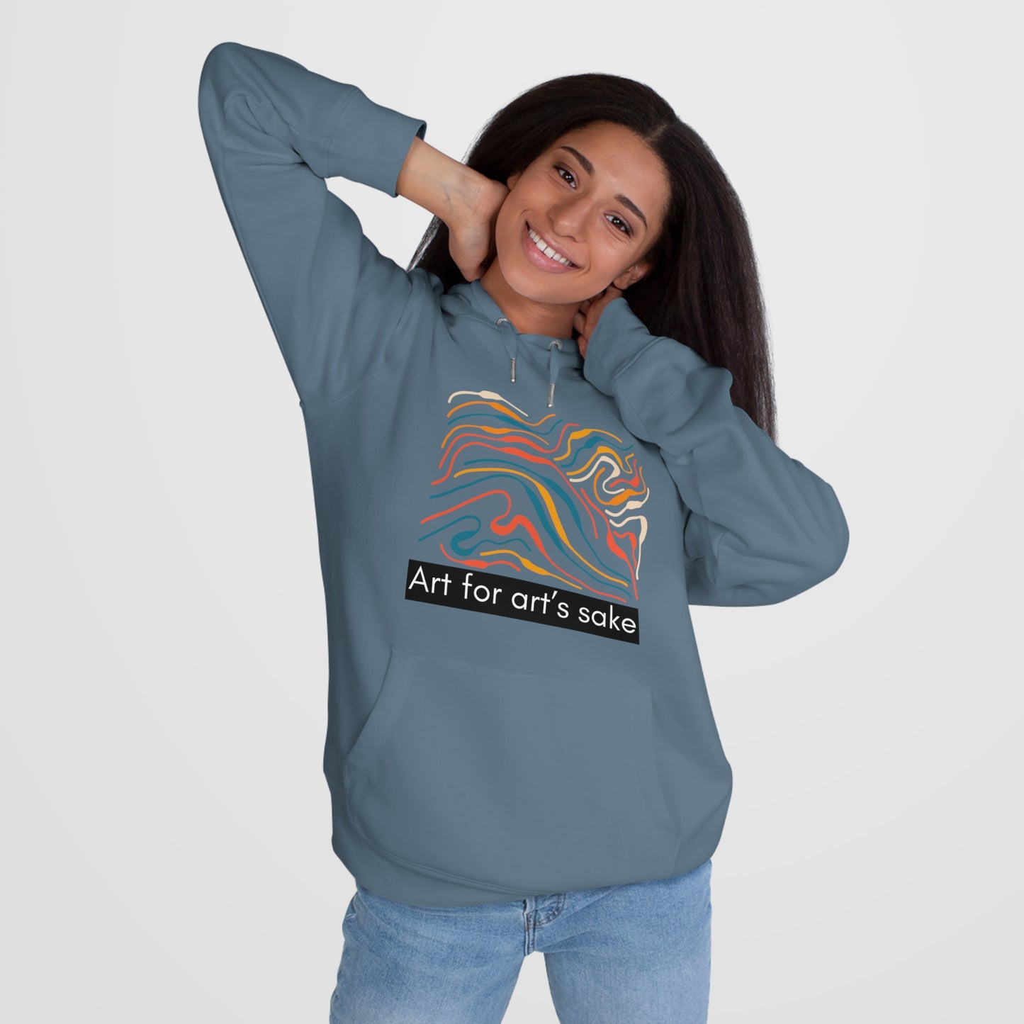 King Hooded Sweatshirt - Artistic Vibes for Creatives