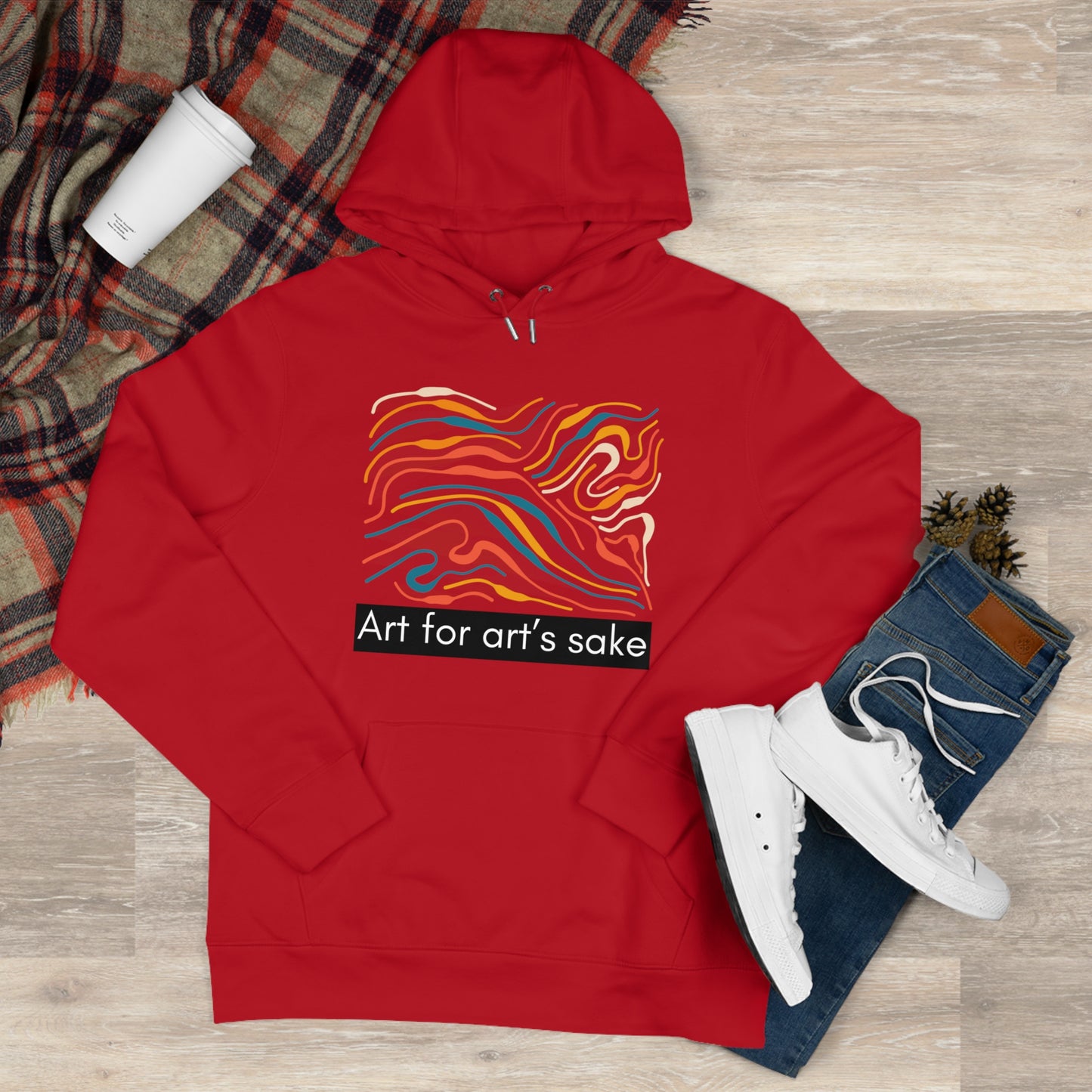 King Hooded Sweatshirt - Artistic Vibes for Creatives