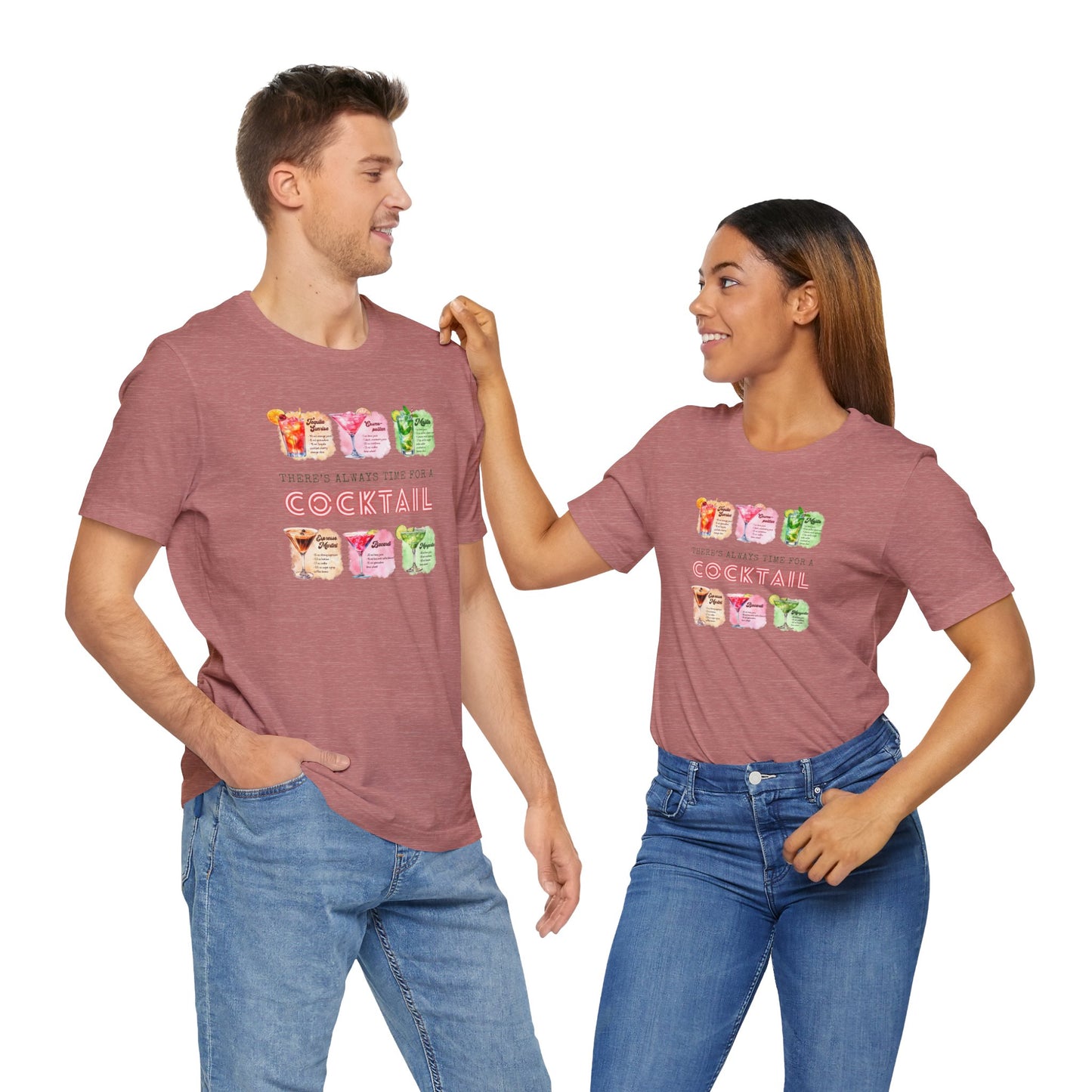 Cocktail Recipe Unisex Short Sleeve Tee - Perfect for Parties and Summer Fun!