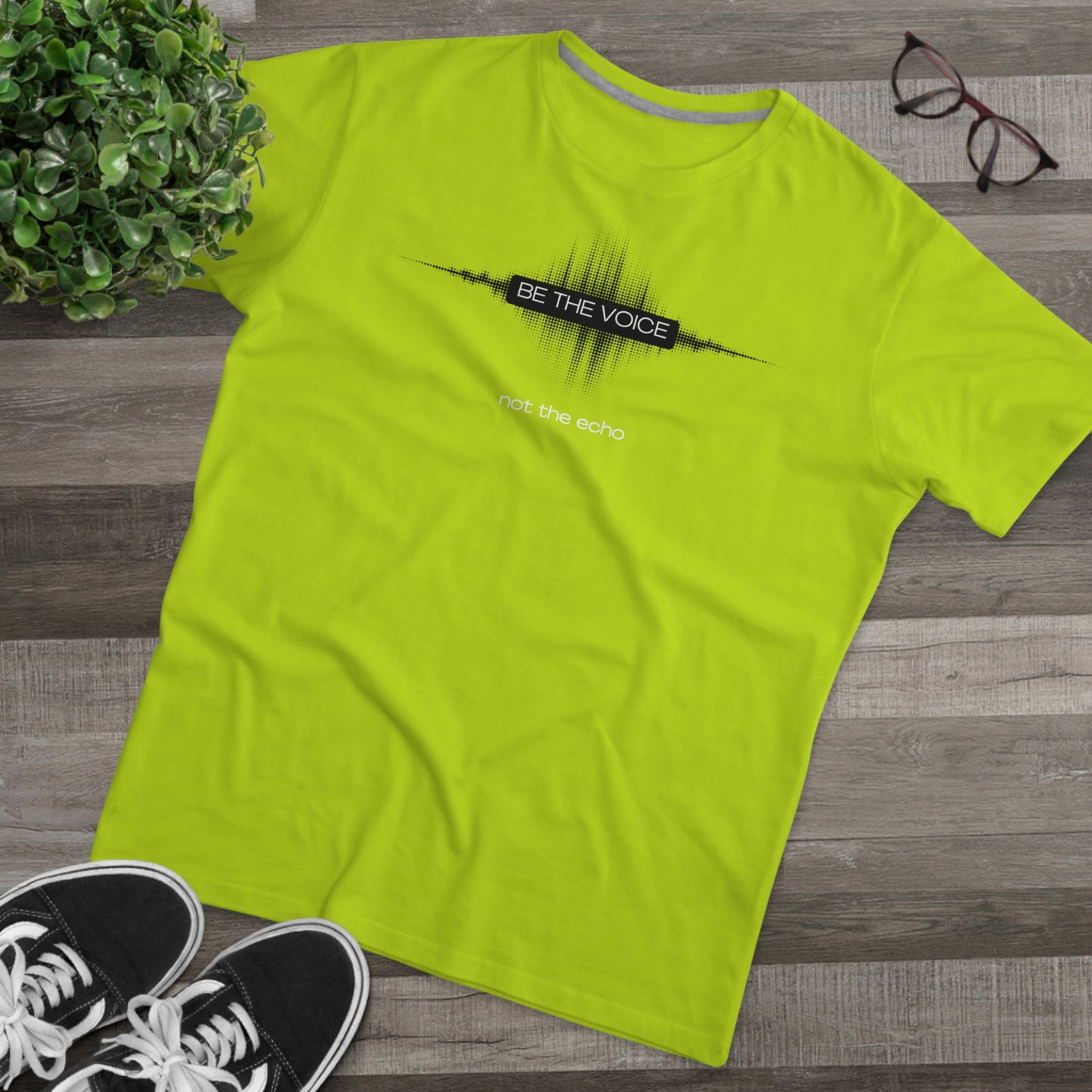 Be the Voice Men's Tee, Motivation T-Shirt, Inspirational Gift, Music Lover Apparel, Graphic Tee for Everyday Wear, Unique Statement Shirt