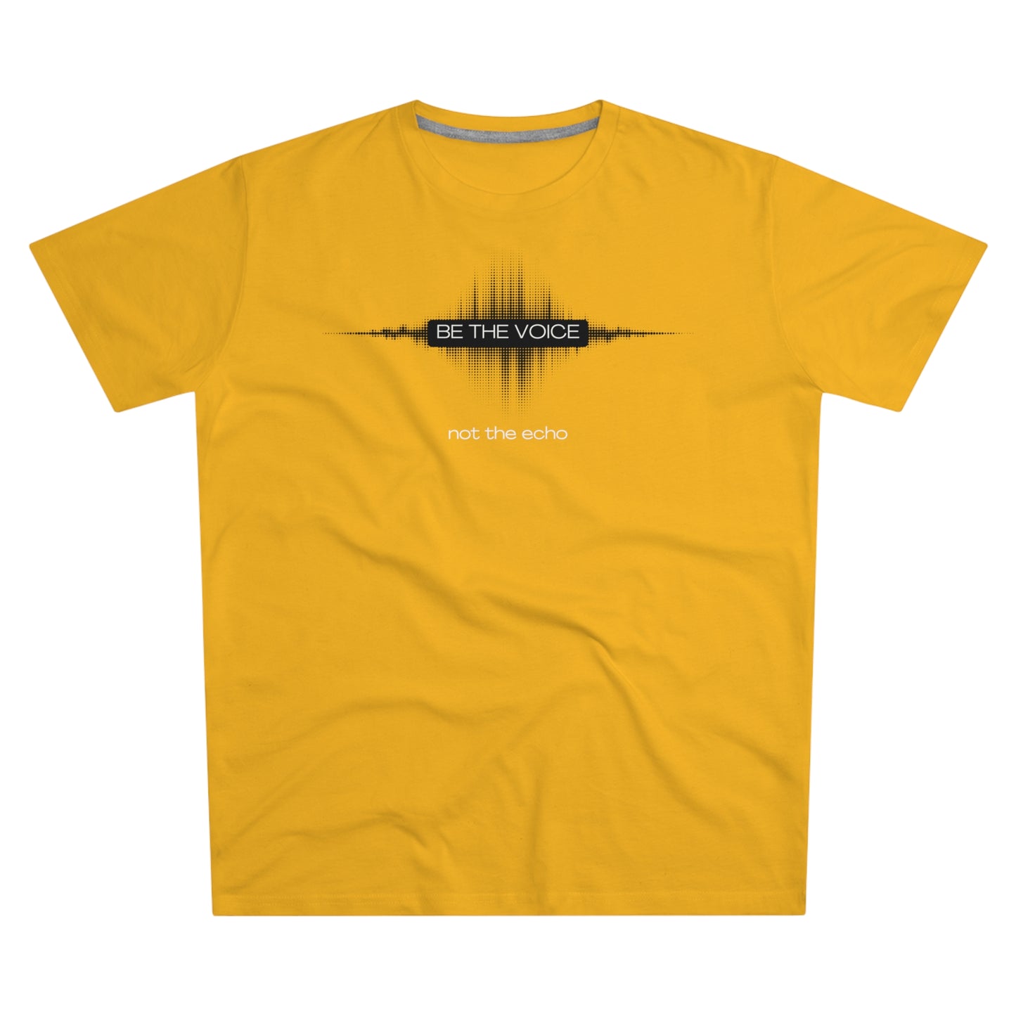 Be the Voice Men's Tee, Motivation T-Shirt, Inspirational Gift, Music Lover Apparel, Graphic Tee for Everyday Wear, Unique Statement Shirt