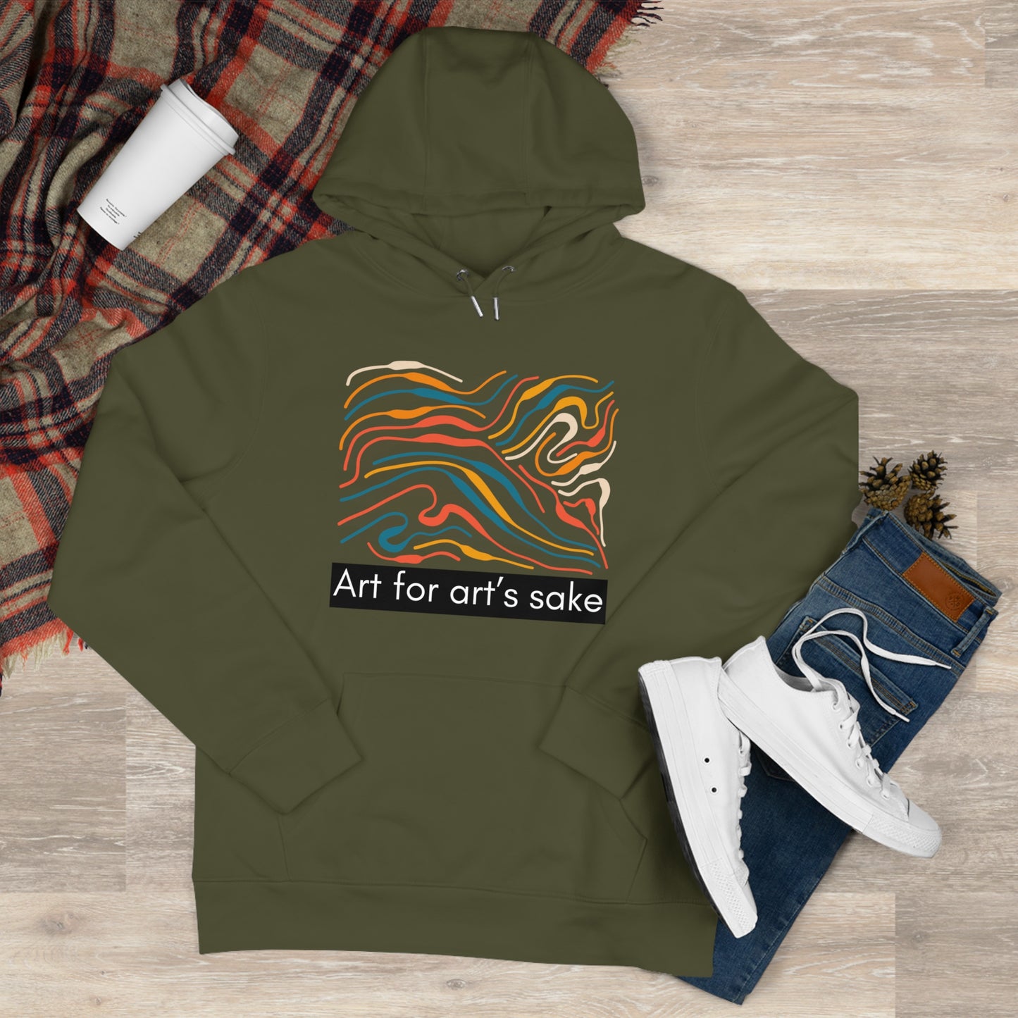 King Hooded Sweatshirt - Artistic Vibes for Creatives