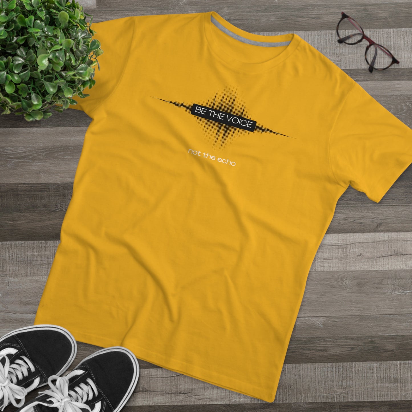 Be the Voice Men's Tee, Motivation T-Shirt, Inspirational Gift, Music Lover Apparel, Graphic Tee for Everyday Wear, Unique Statement Shirt