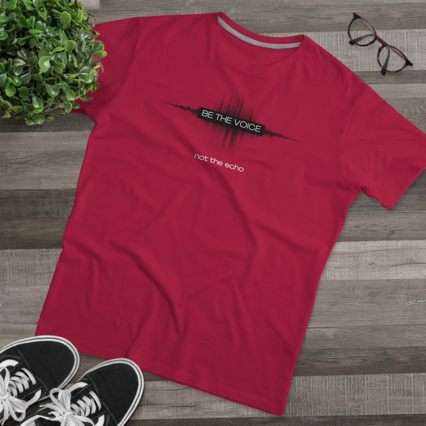 Be the Voice Men's Tee, Motivation T-Shirt, Inspirational Gift, Music Lover Apparel, Graphic Tee for Everyday Wear, Unique Statement Shirt