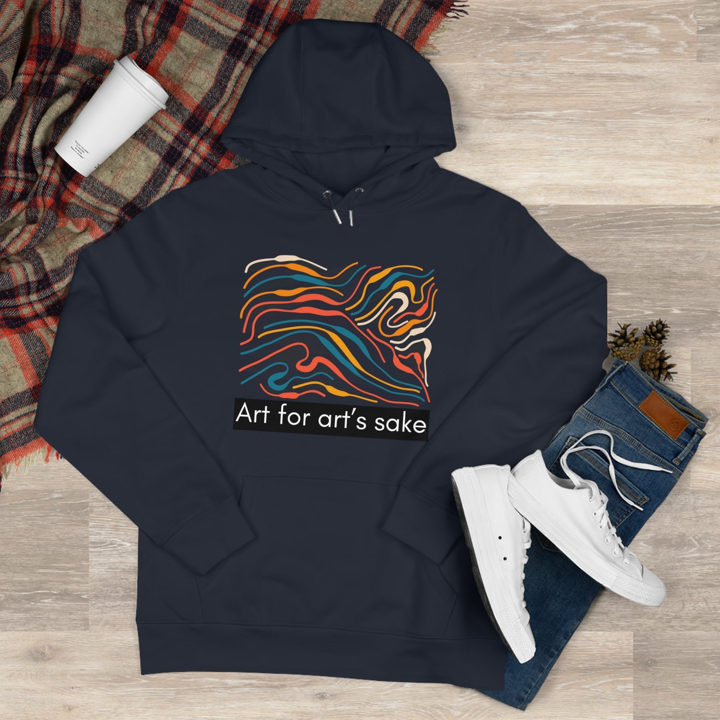 King Hooded Sweatshirt - Artistic Vibes for Creatives