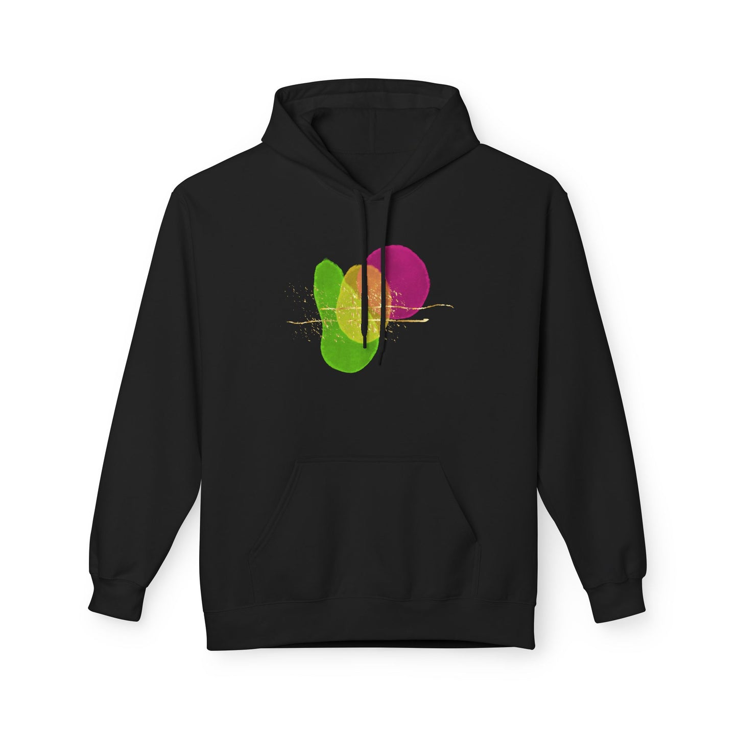 Colorful Abstract Design Unisex Midweight Fleece Hoodie - Cozy Casual Wear for All Occasions
