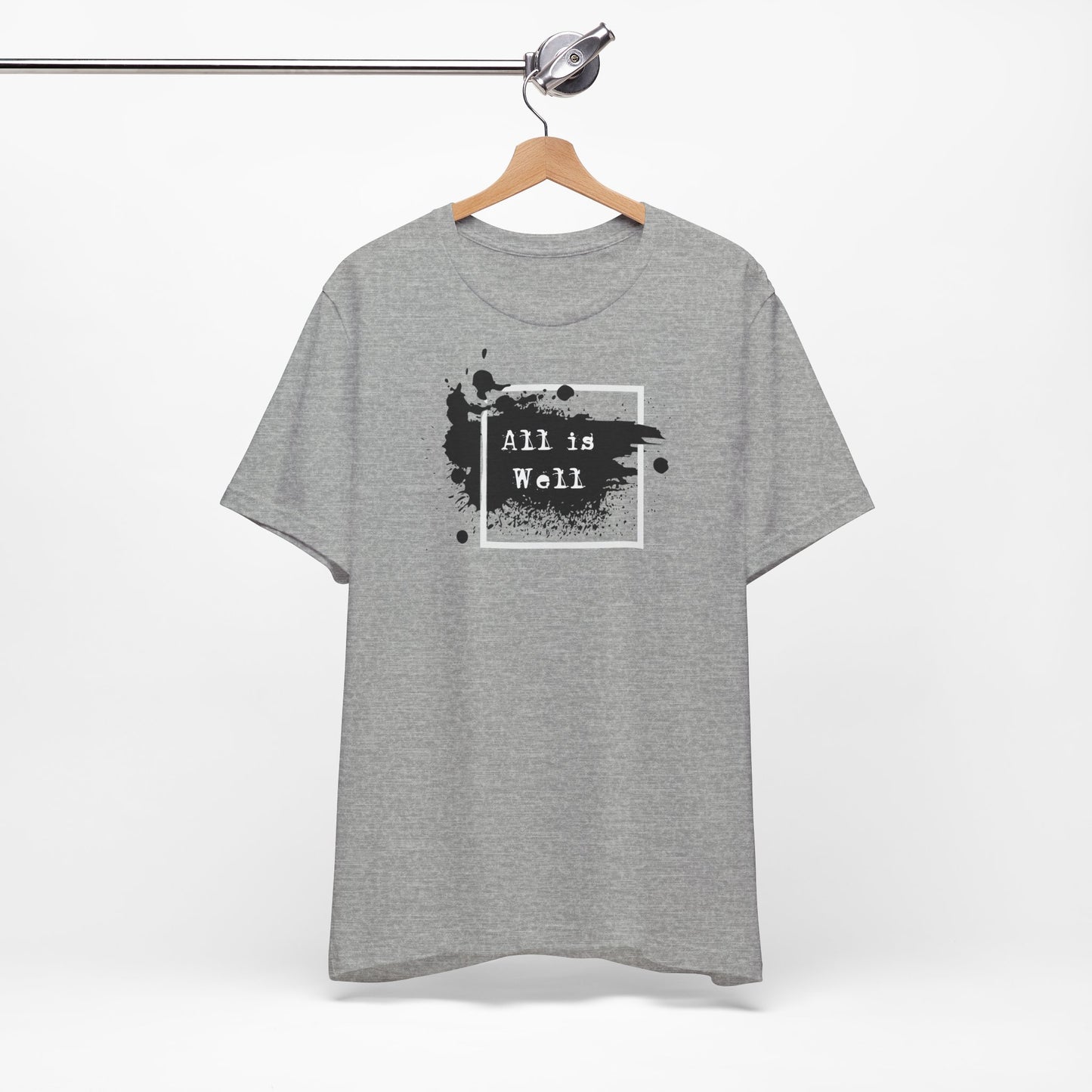 Afferming Quote "All is Well" Graphic Tee