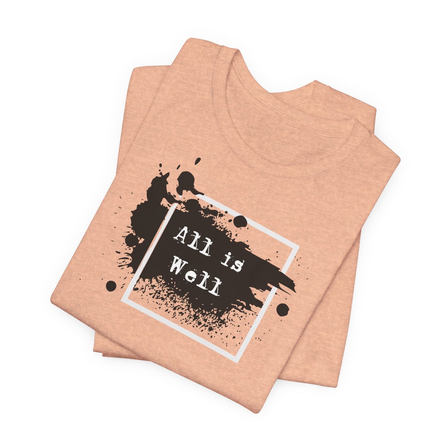 Afferming Quote "All is Well" Graphic Tee