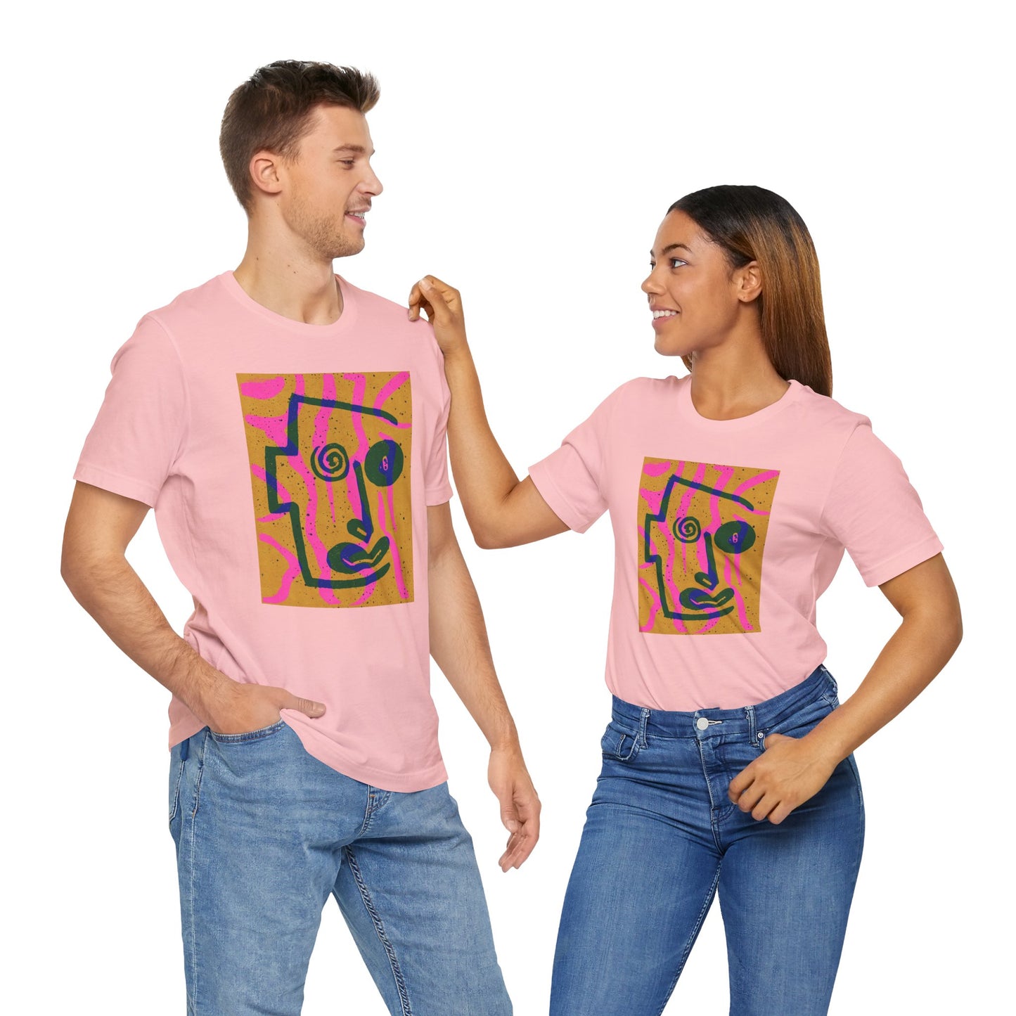 Abstract Art Graphic Tee - Vibrant Unisex Jersey Short Sleeve T-Shirt