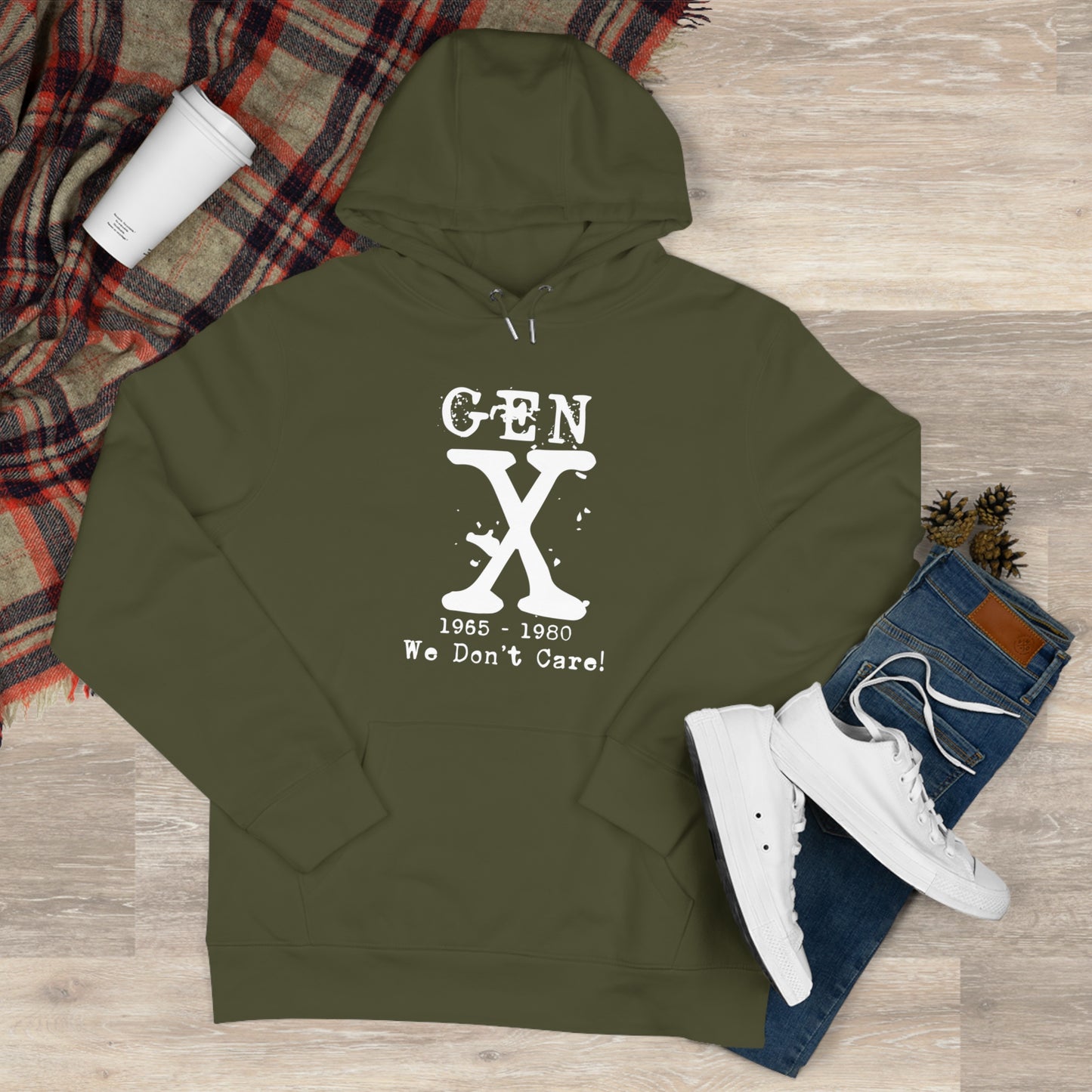 Gen X Hooded Sweatshirt - Retro Style 1965-1980