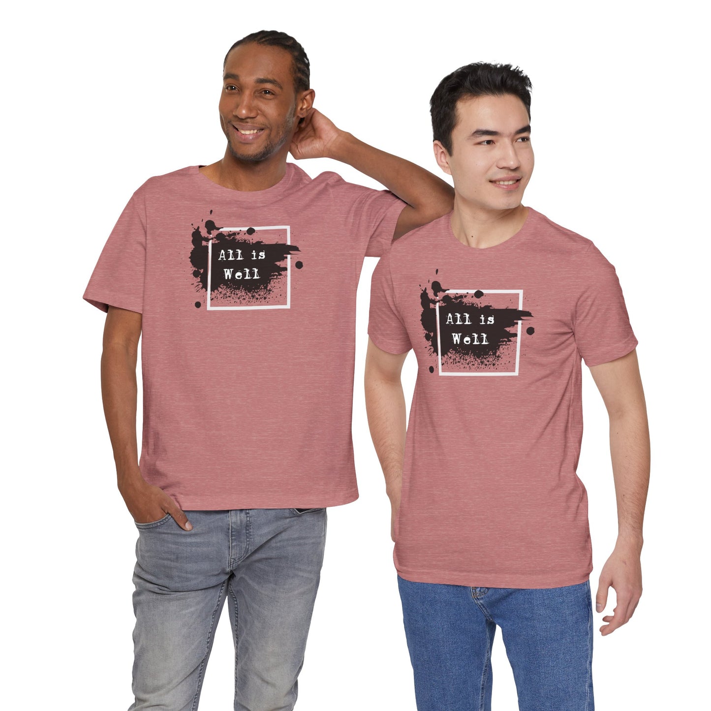 Afferming Quote "All is Well" Graphic Tee