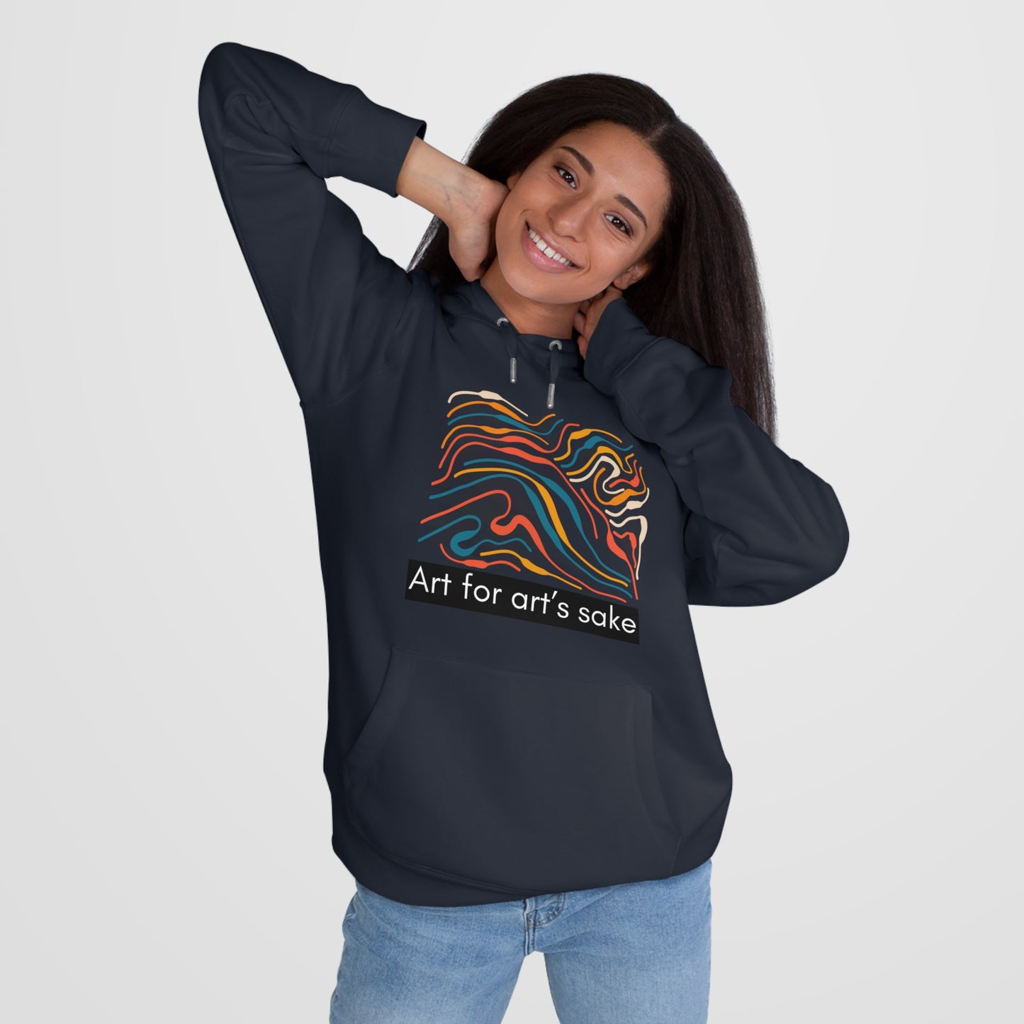 King Hooded Sweatshirt - Artistic Vibes for Creatives