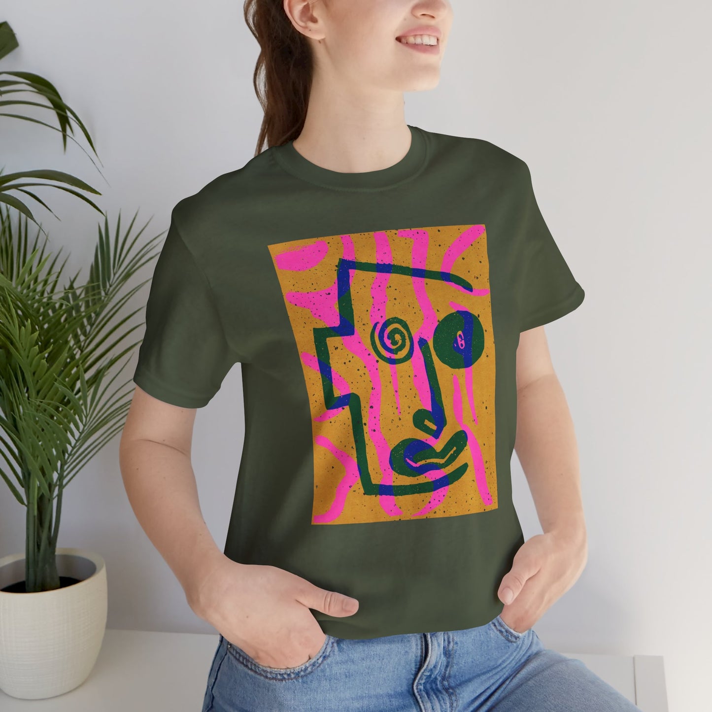 Abstract Art Graphic Tee - Vibrant Unisex Jersey Short Sleeve T-Shirt