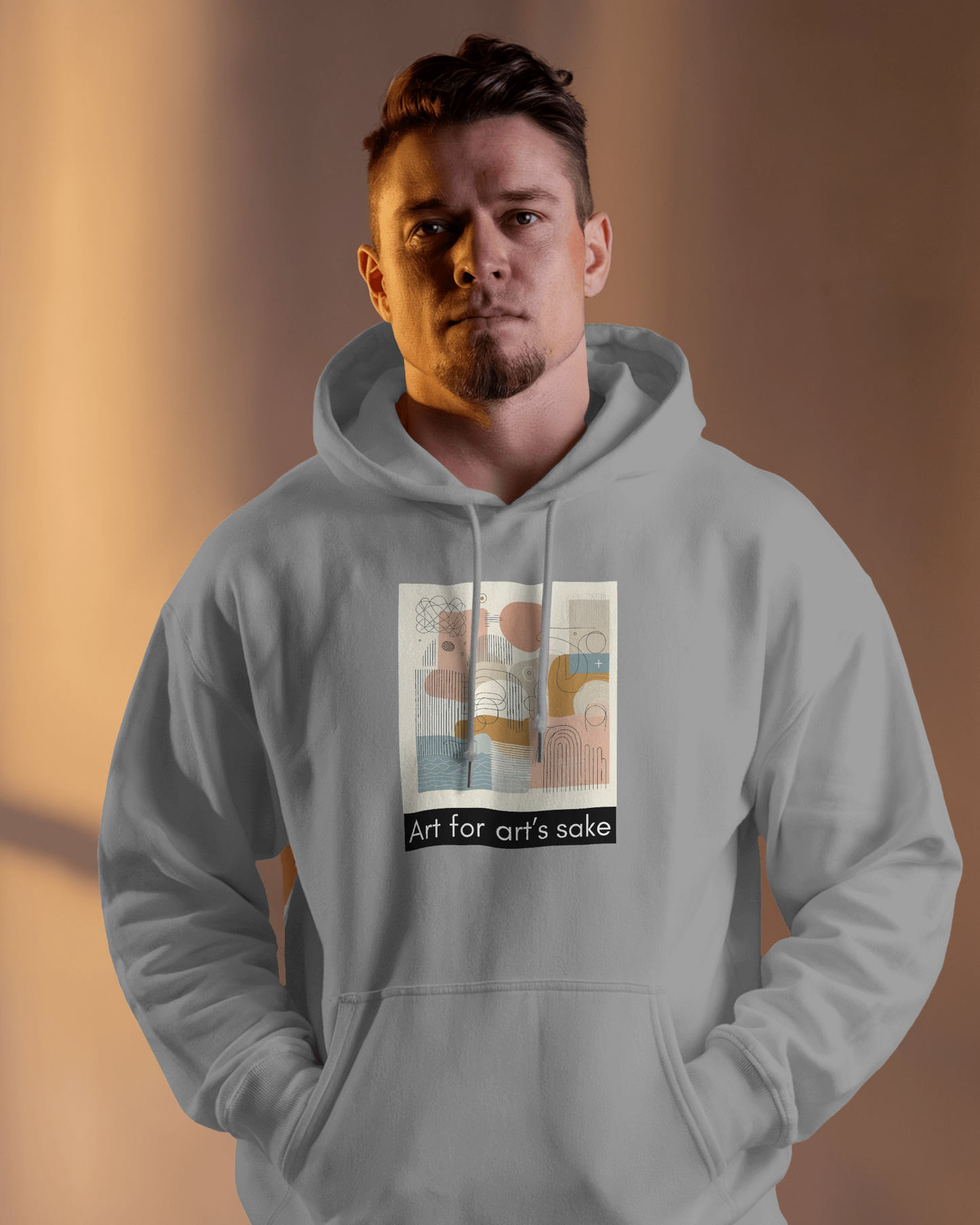Art for Art's Sake King Hooded Sweatshirt - Cozy Artistic Fashion for Creatives