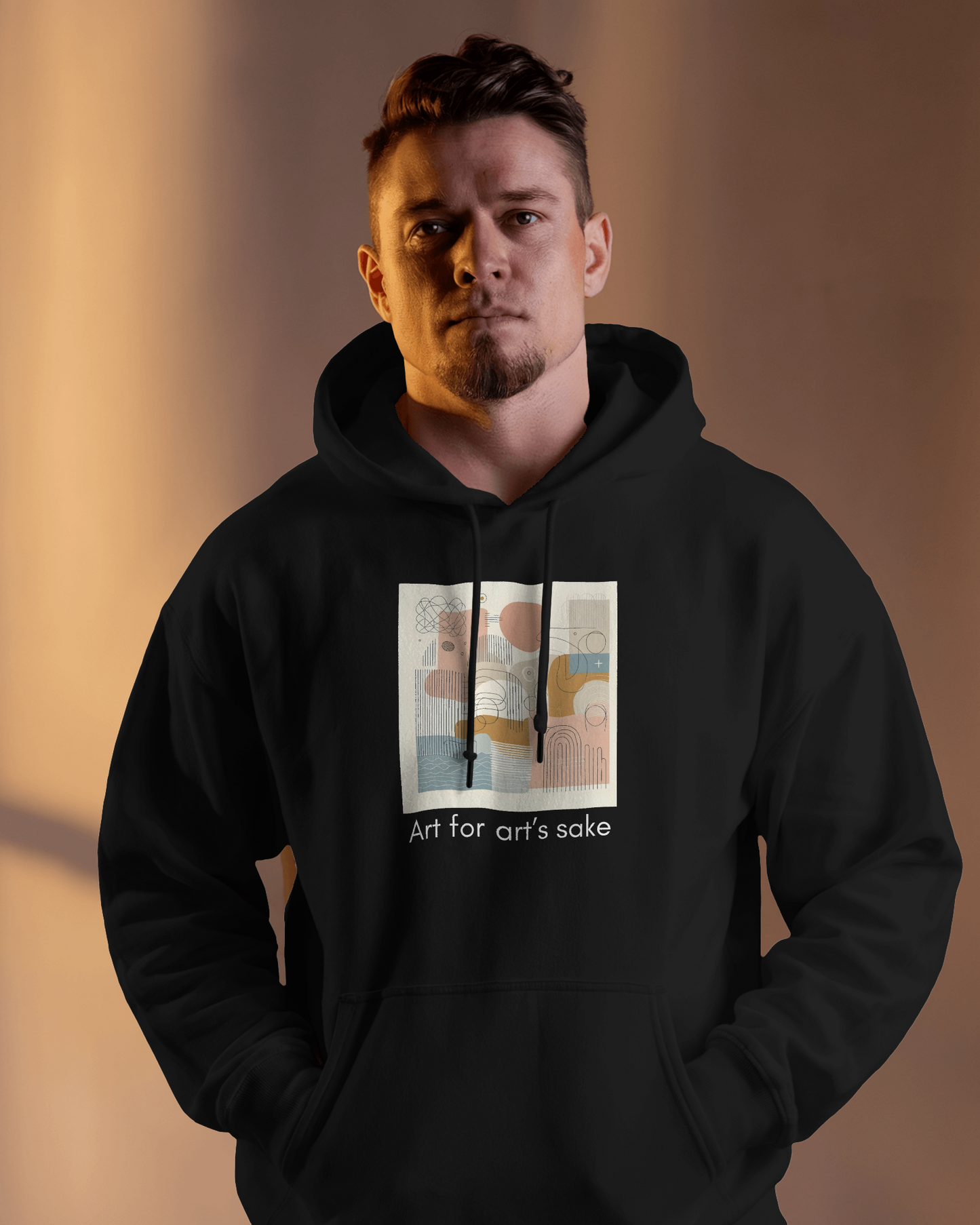 Art for Art's Sake King Hooded Sweatshirt - Cozy Artistic Fashion for Creatives